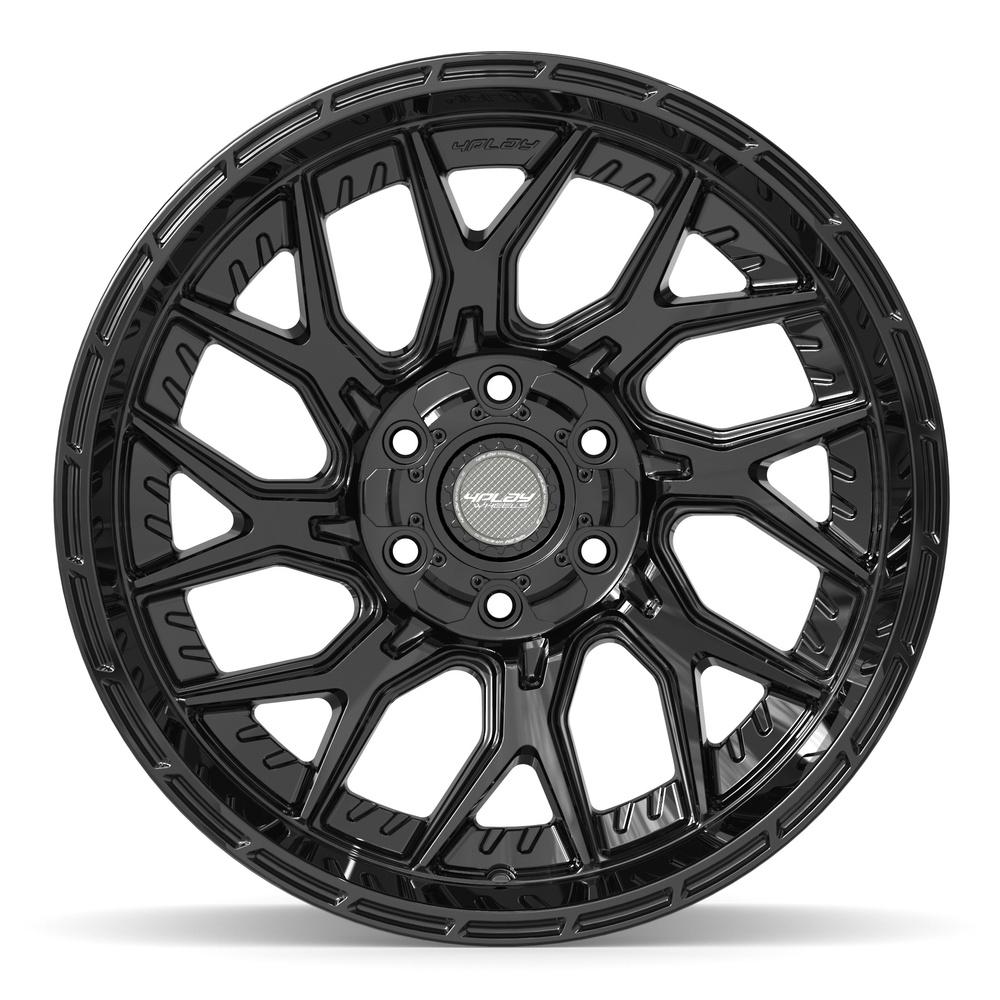 Set of 4 4Play 4PL28 20x10 Gloss Black wheel, 6x135/6x139.7, -18mm offset