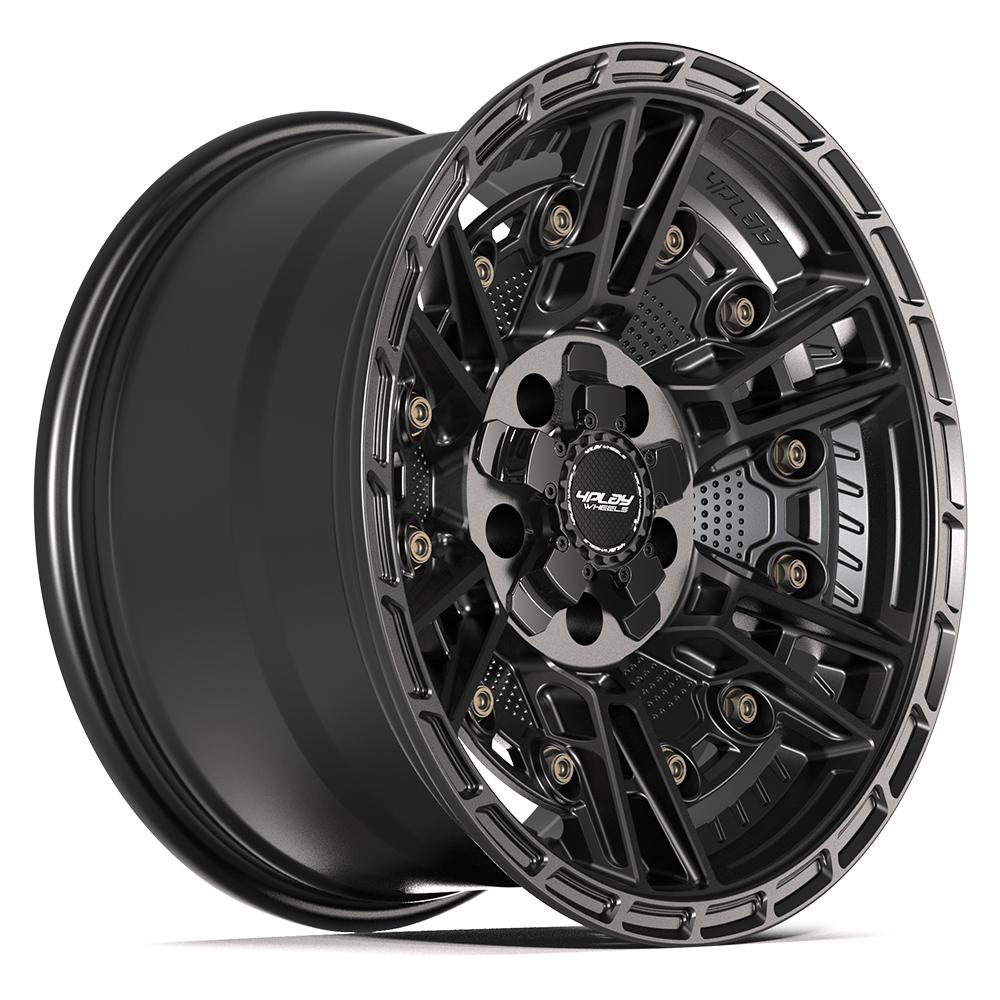 4Play 4PS01 17x9 Satin Black wheel, 5x127/5x139.7, -6mm offset
