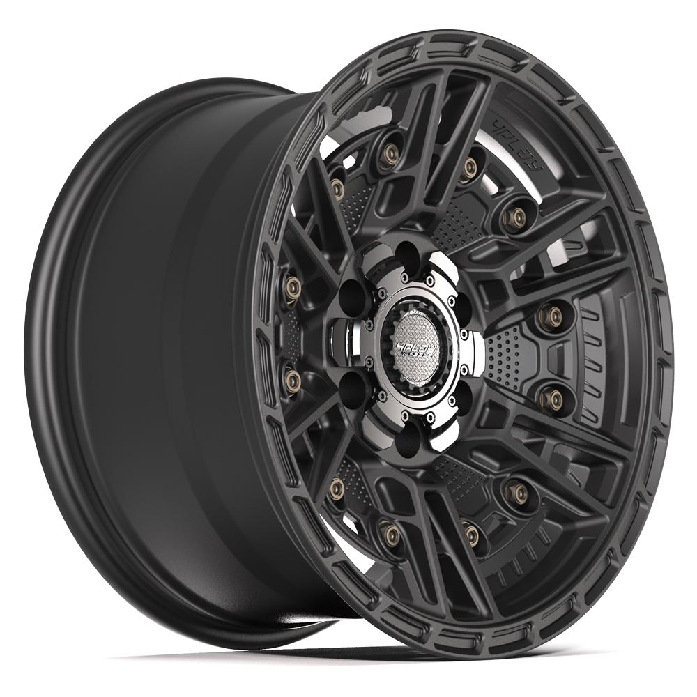 Set of 4 4Play 4PS01 17x9 Satin Black wheel, 6x135/6x139.7, -6mm offset