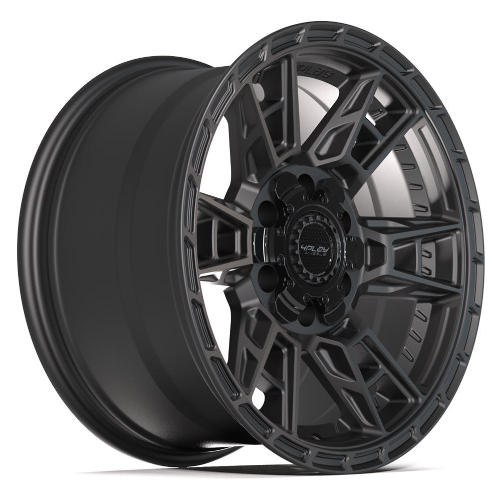 Set of 4 4Play 4PS20 17x9 Satin Black wheel, 6x135/6x139.7, +18mm offset