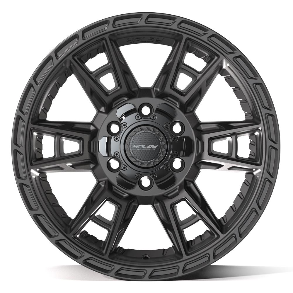 Set of 4 4Play 4PS20 17x9 Satin Black wheel, 6x135/6x139.7, -6mm offset