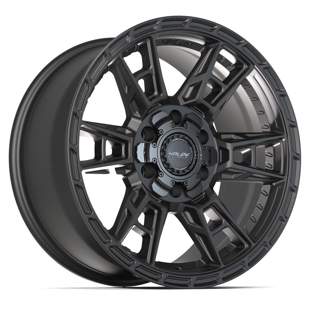 Set of 4 4Play 4PS20 18x9 Satin Black wheel, 6x135/6x139.7, +18mm offset