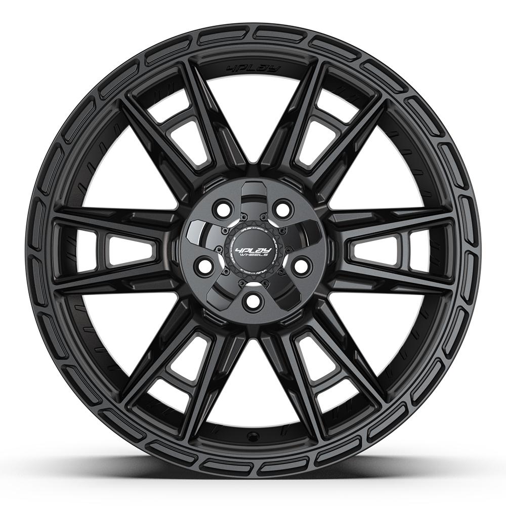 Set of 4 4Play 4PS20 20x9 Satin Black wheel, 5x127/5x139.7, +18mm offset