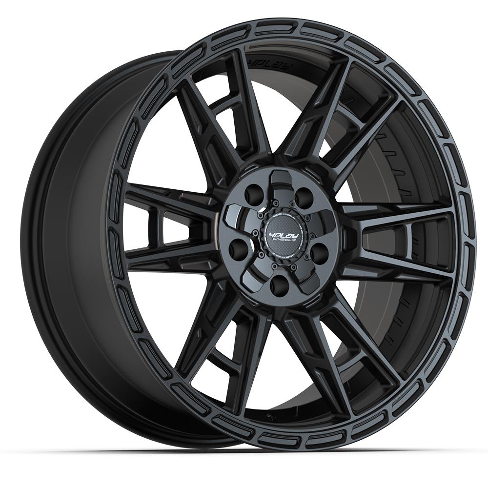 Set of 4 4Play 4PS20 20x9 Satin Black wheel, 5x127/5x139.7, +18mm offset