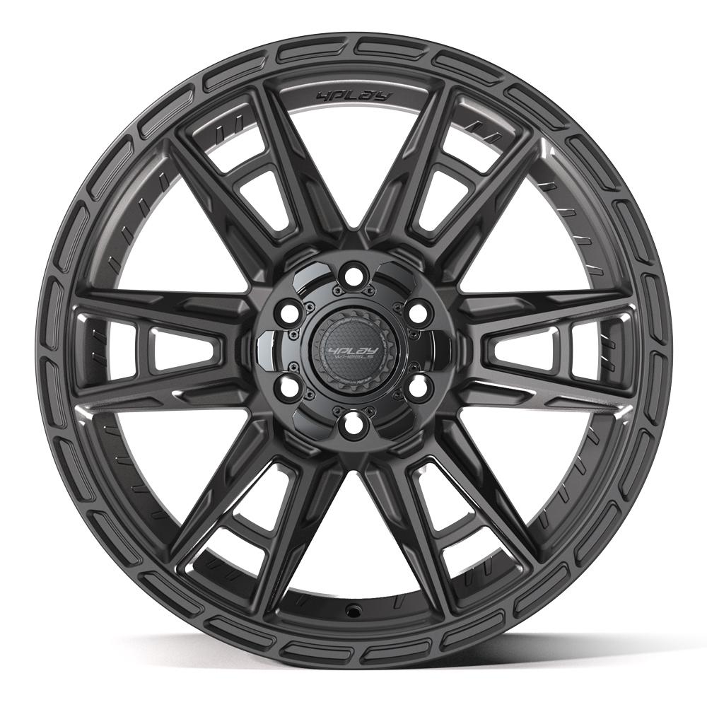 Set of 4 4Play 4PS20 20x9 Satin Black wheel, 6x135/6x139.7, +18mm offset