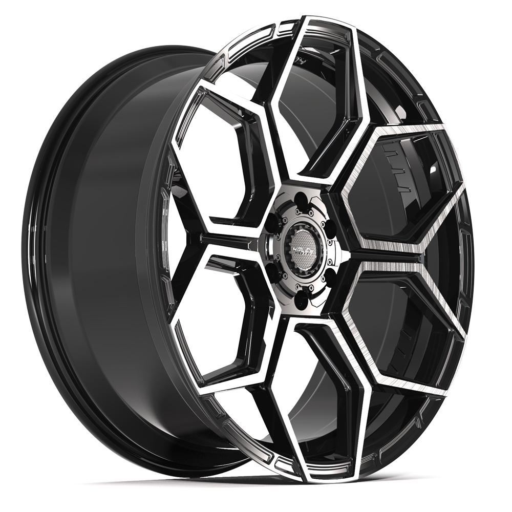 4Play 4PS26 24x10 Gloss Black Brushed with Tinted Clear wheel, 6x135/6x139.7, 24mm offset