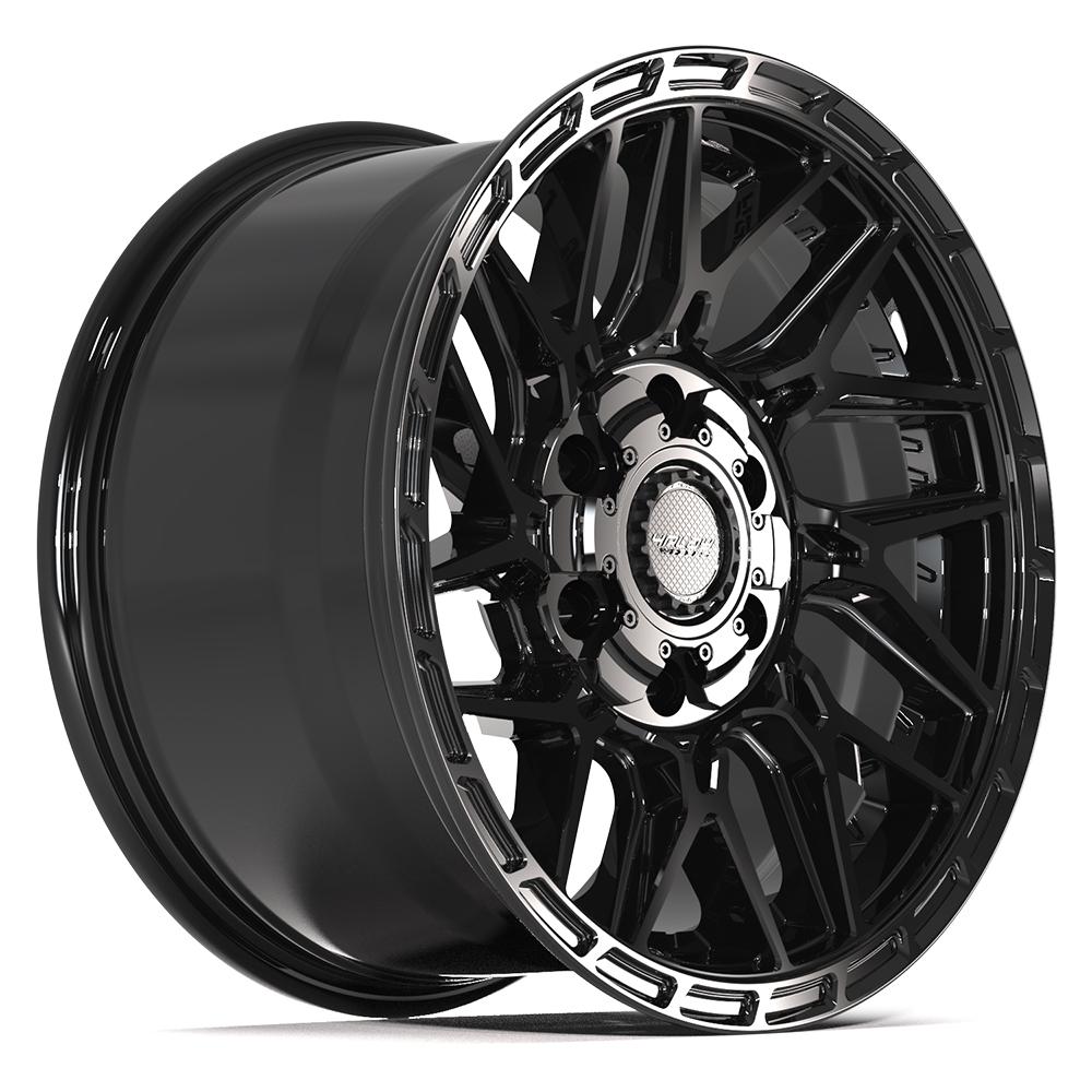 4Play 4PS28 17x9 Gloss Black Brushed with Tinted Clear wheel, 6x135/6x139.7, 18mm offset