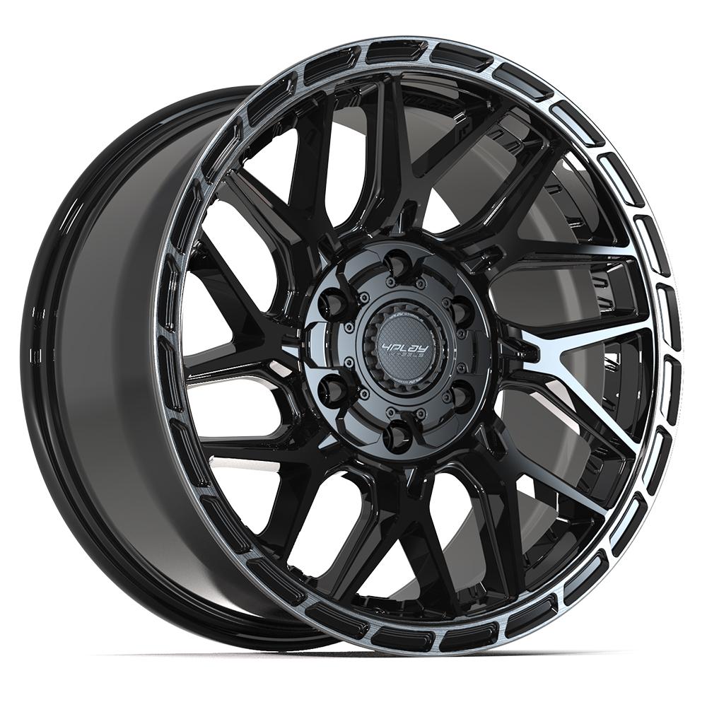4Play 4PS28 18x9 Gloss Black Brushed with Tinted Clear wheel, 6x135/6x139.7, 18mm offset