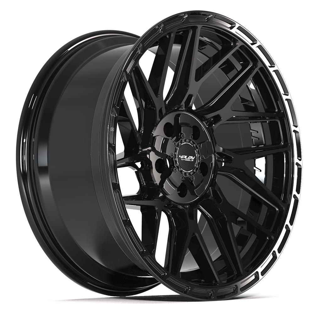 4Play 4PS28 20x9 Gloss Black Brushed with Tinted Clear wheel, 5x127/5x139.7, -6mm offset