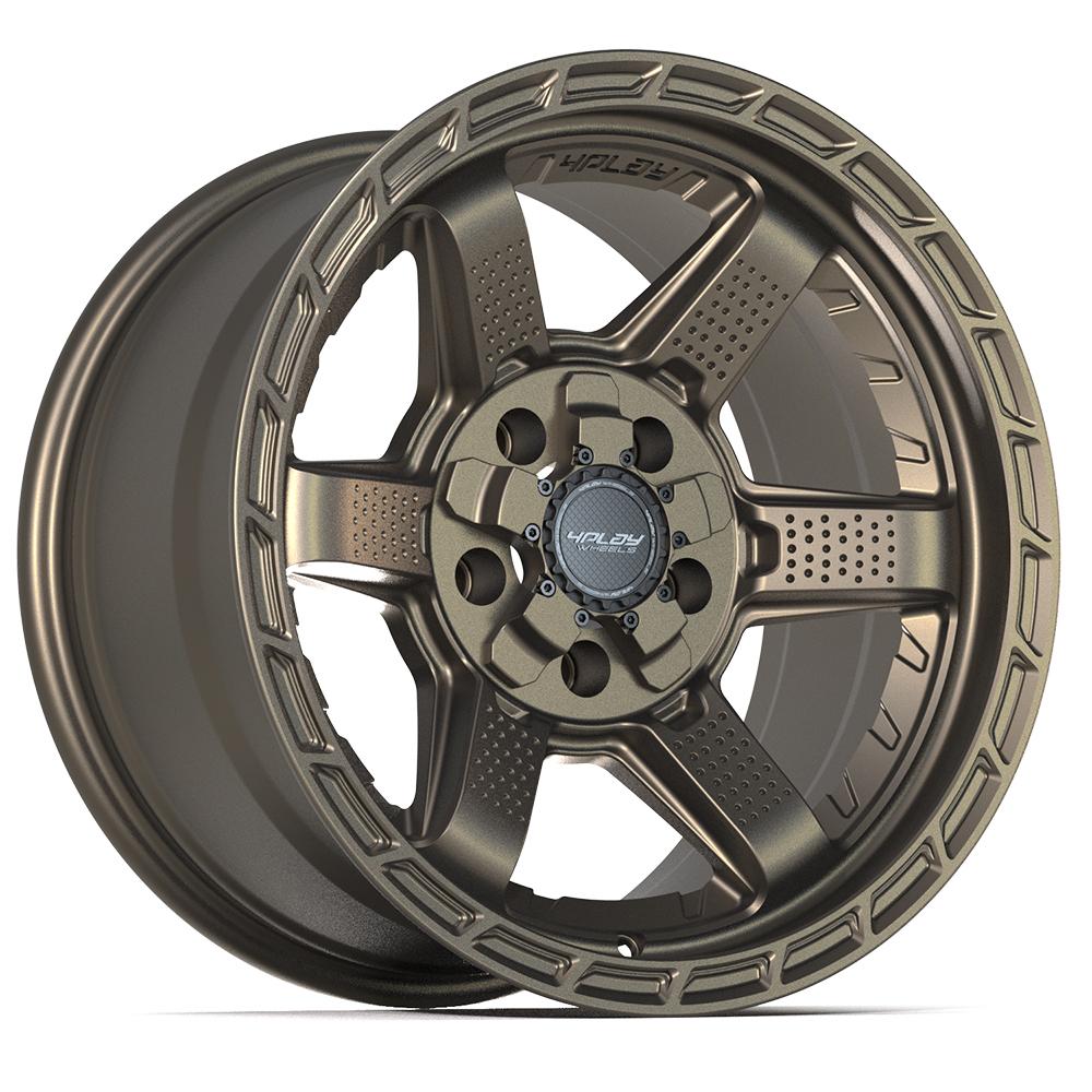 4Play 4PS63 17x9 Satin Bronze wheel, 5x127/5x139.7, -6mm offset
