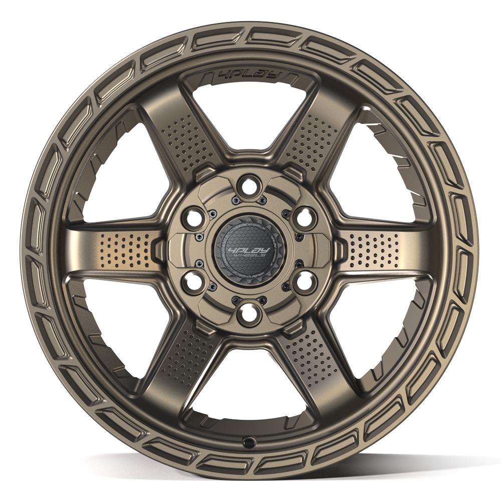 Set of 4 4Play 4PS63 17x9 Satin Bronze wheel, 6x135/6x139.7, -6mm offset