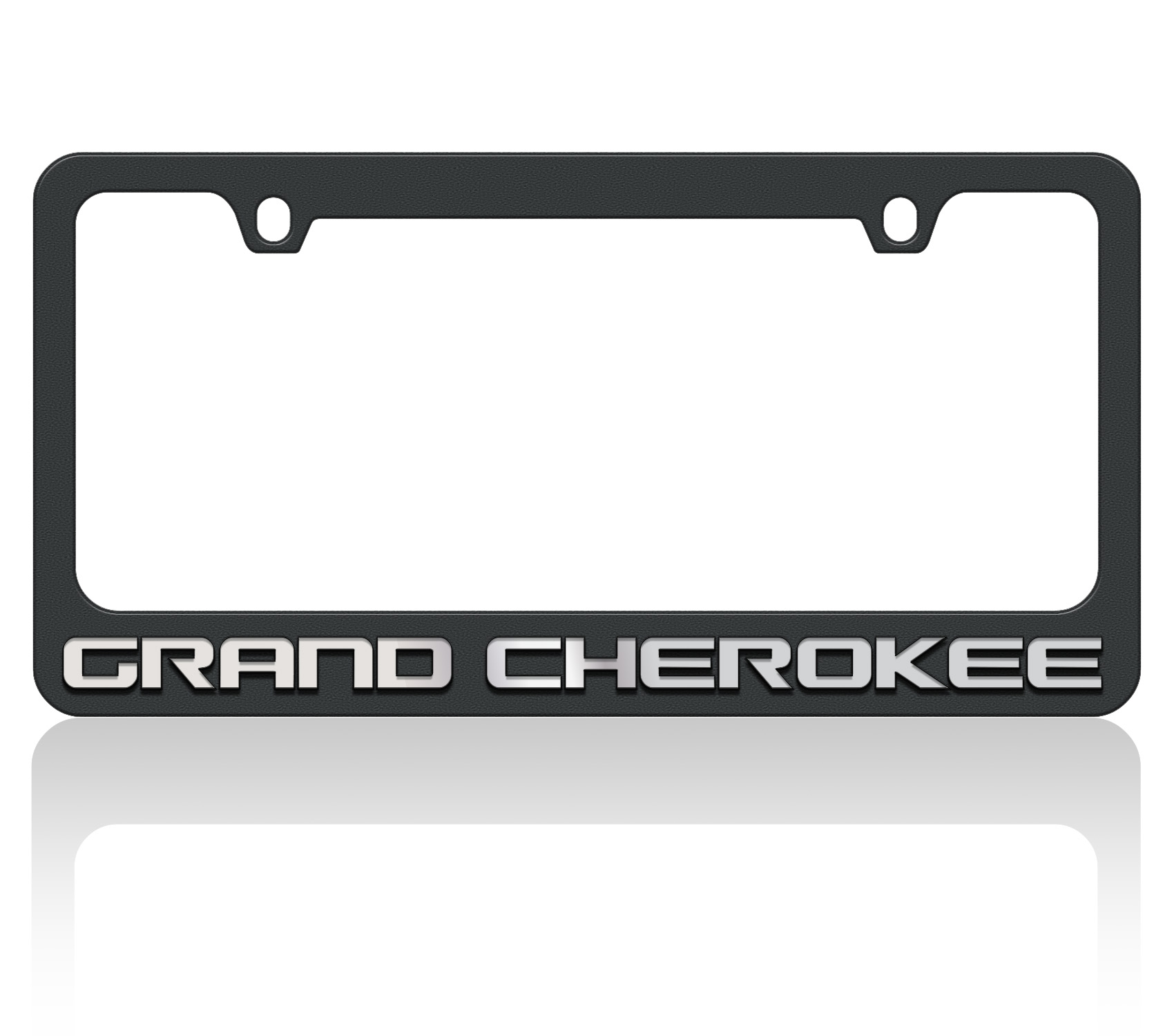 Jeep Grand Cherokee Black License Plate Frame