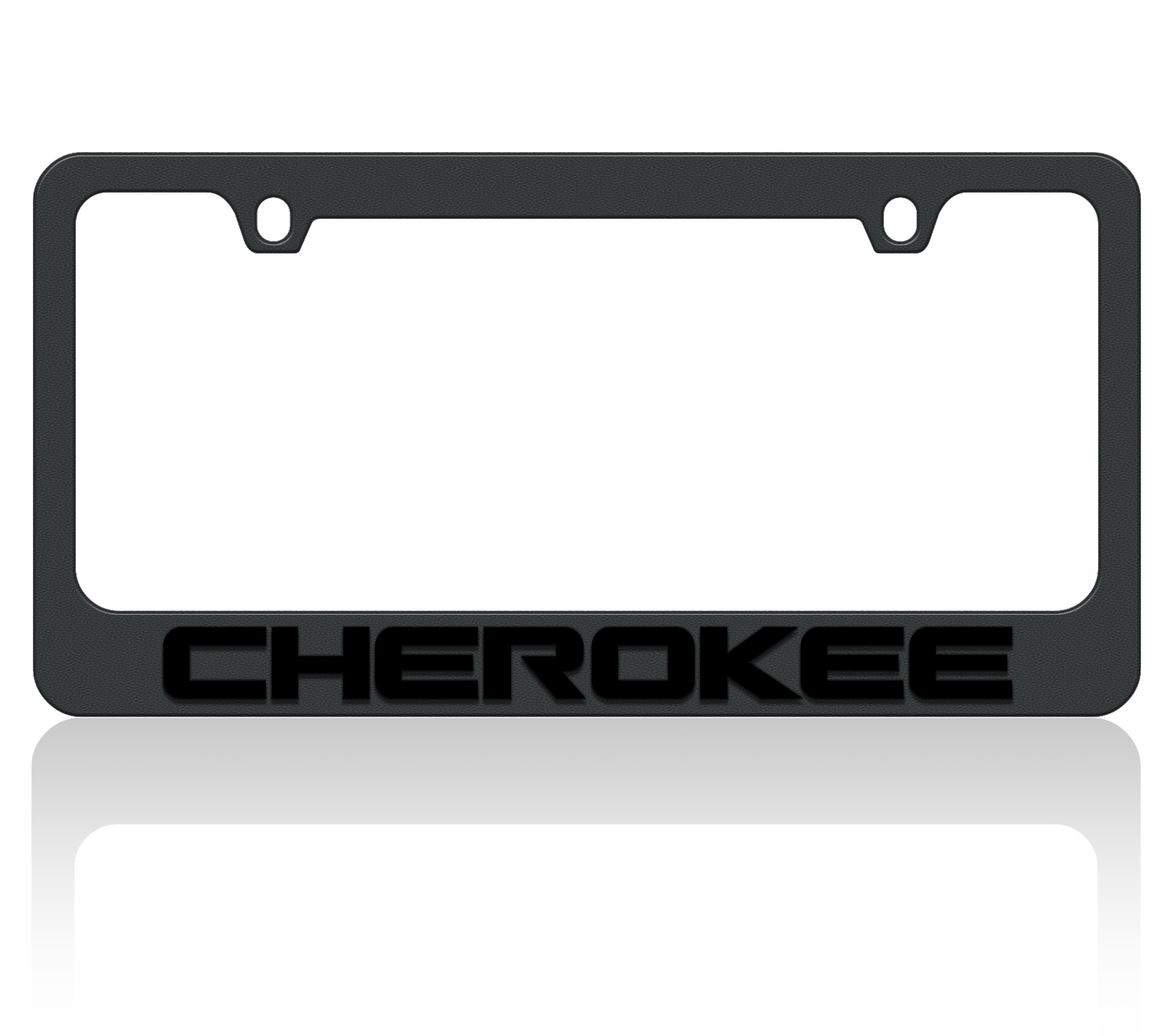 Jeep Cherokee Black License Plate Frame