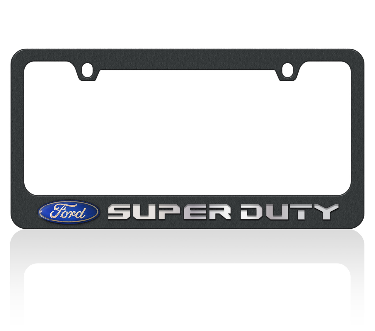 2017 Ford Super Duty Black License Plate Frame