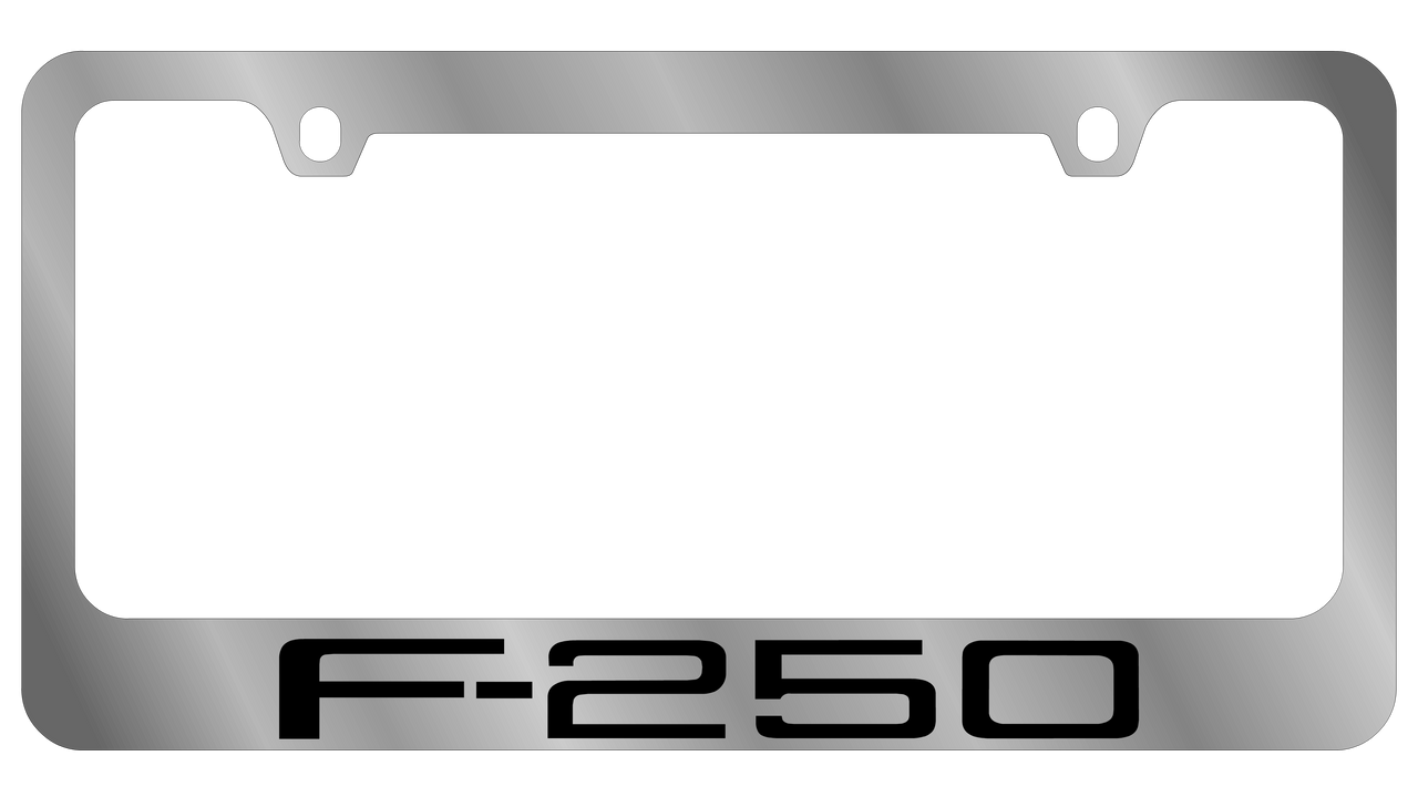Ford F-250 Chrome License Plate Frame