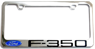 Ford F-350 Chrome License Plate Frame