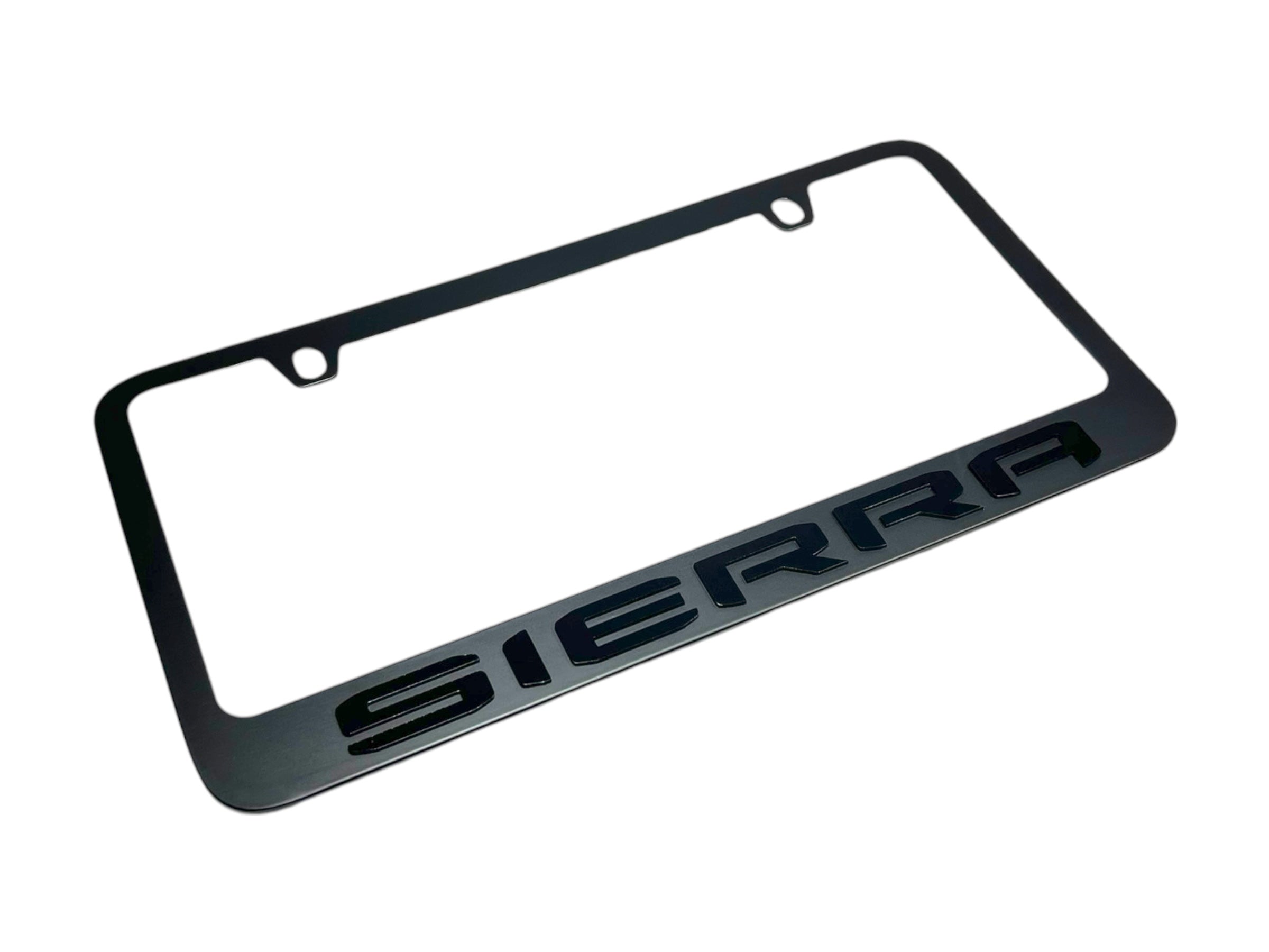 GMC Sierra Black License Plate Frame