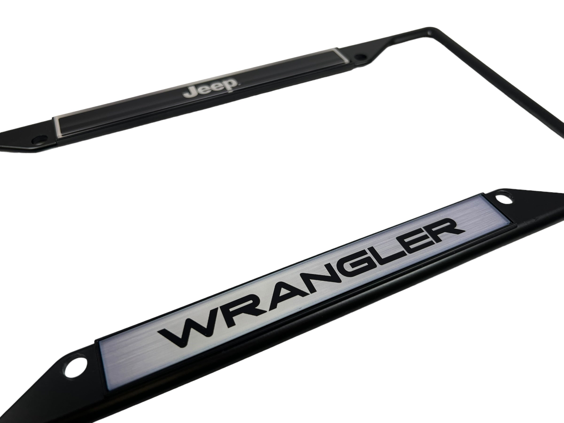 Jeep Wrangler Black License Plate Frame