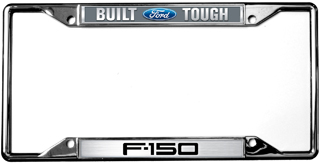 Ford Built Ford Tough F-150 Chrome License Plate Frame