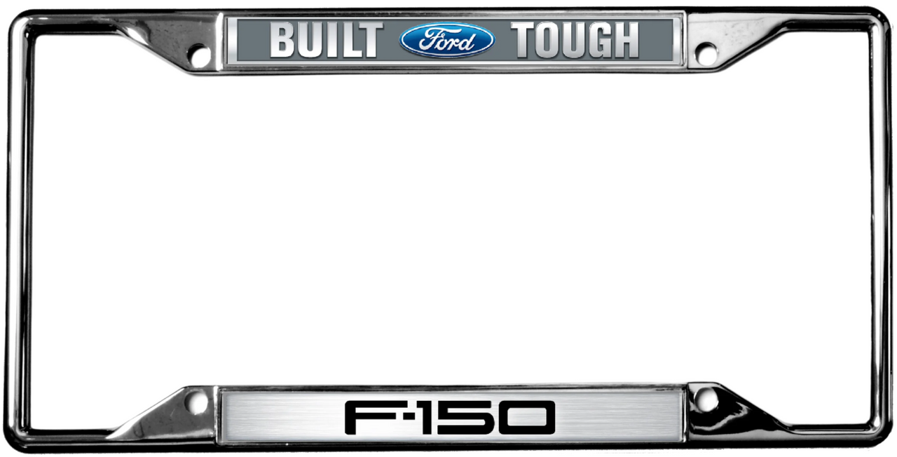 Ford Built Ford Tough F-150 Chrome License Plate Frame