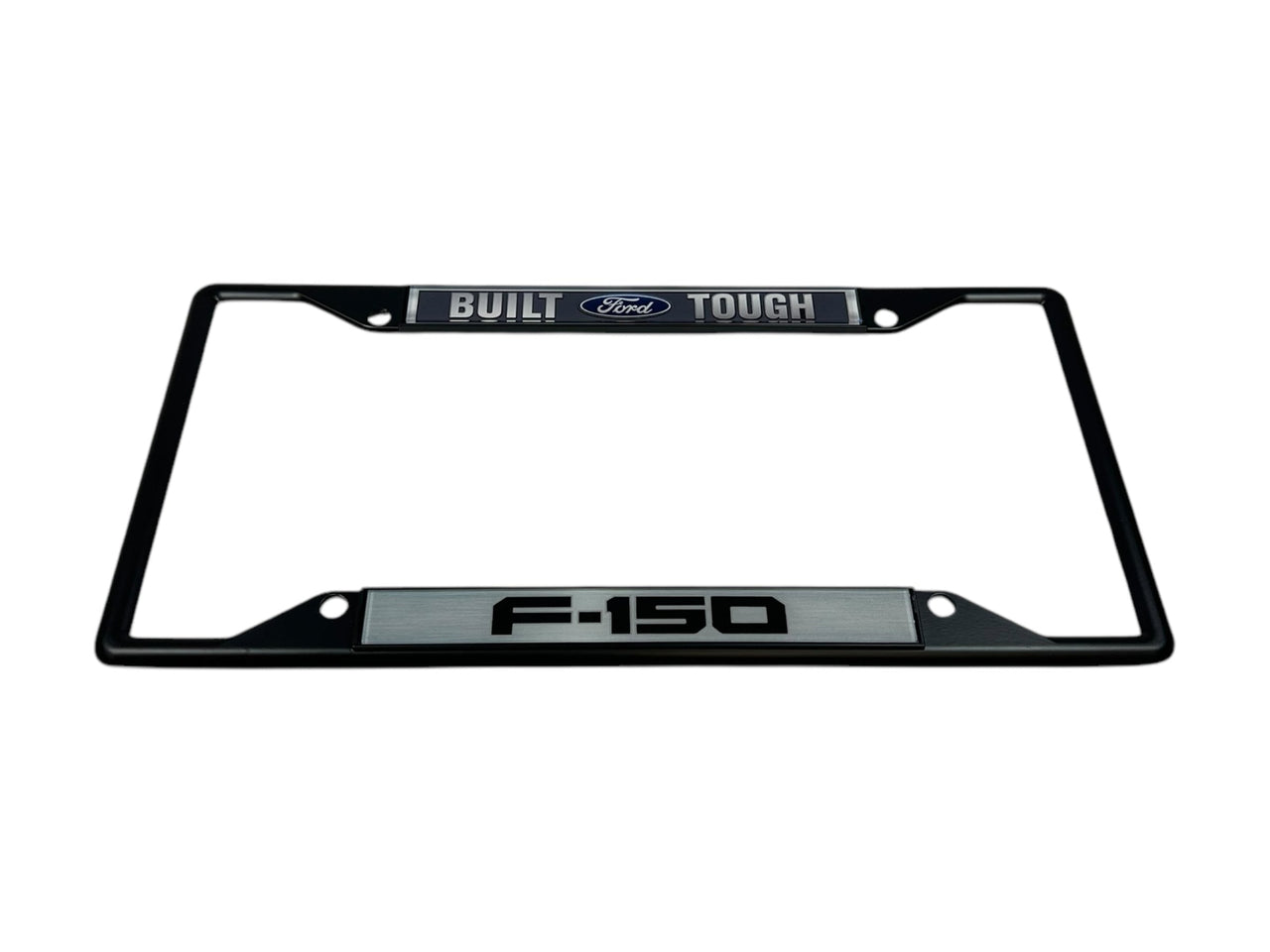 Built Ford Tough F-150 Black License Plate Frame