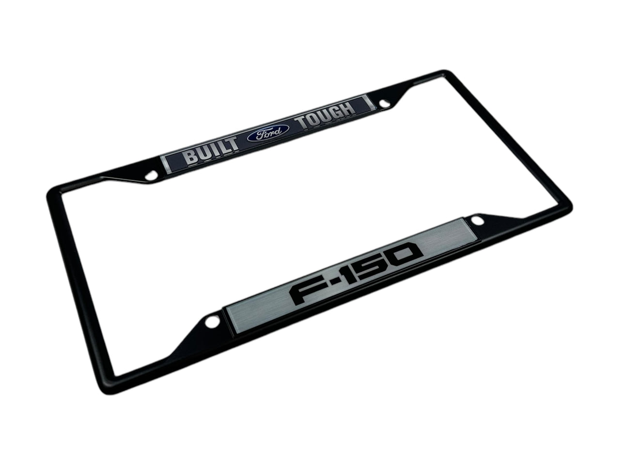 Built Ford Tough F-150 Black License Plate Frame