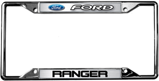 Ford Ranger Chrome License Plate Frame