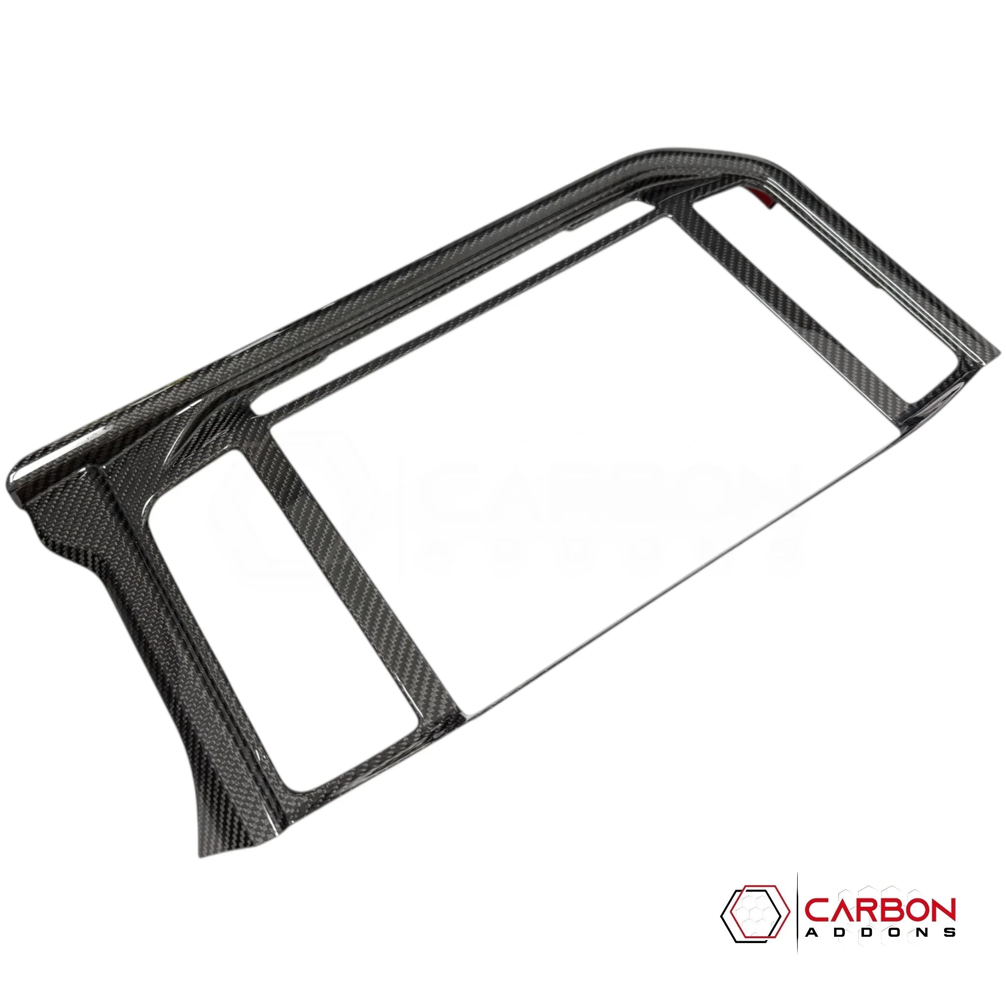 Real Carbon Fiber Infotainment Screen Trim Cover for 2025+ Ford F-150 & Raptor