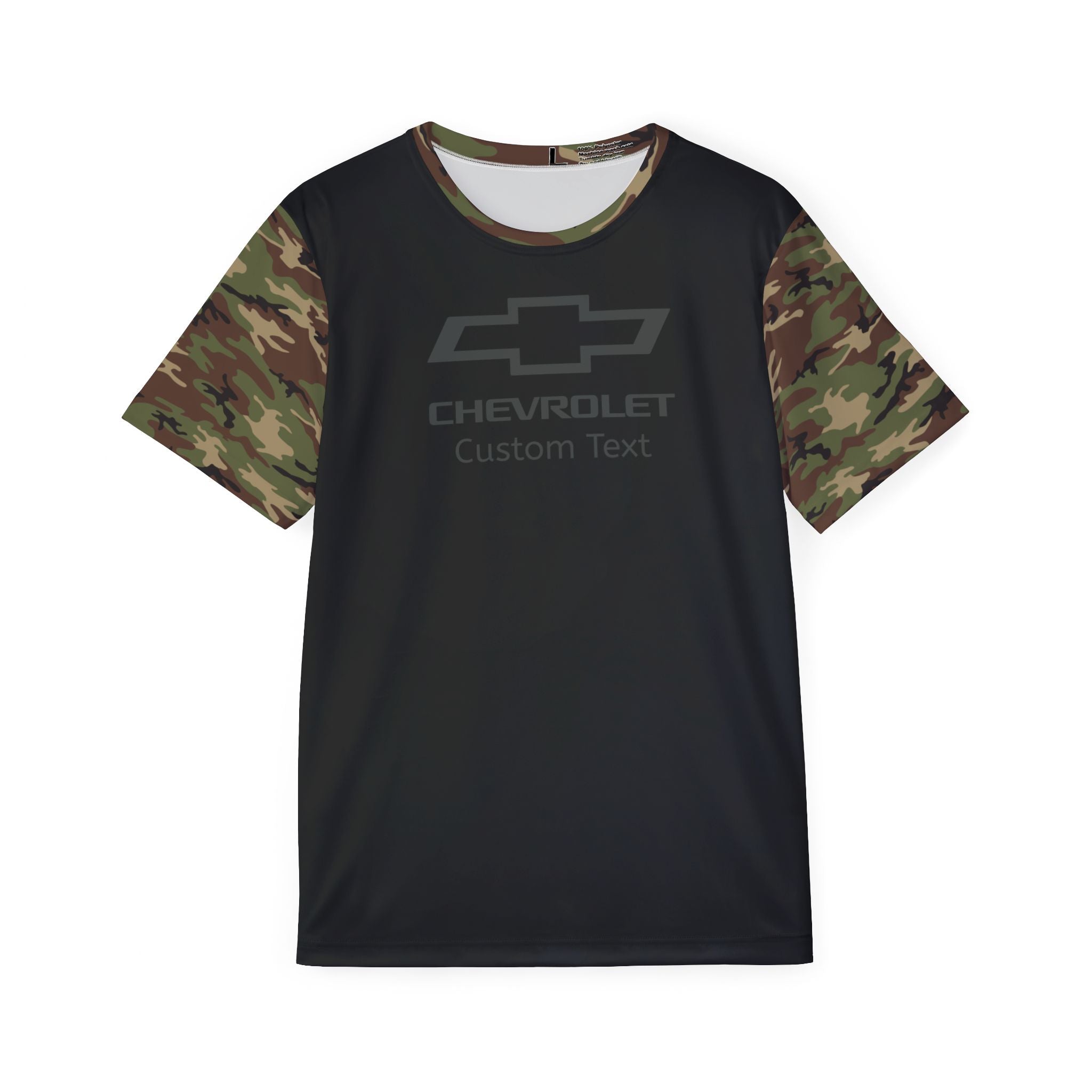 Personalized Chevy Bowtie Camo Men's Sports Jersey Tee, Classic Fit T-Shirt
