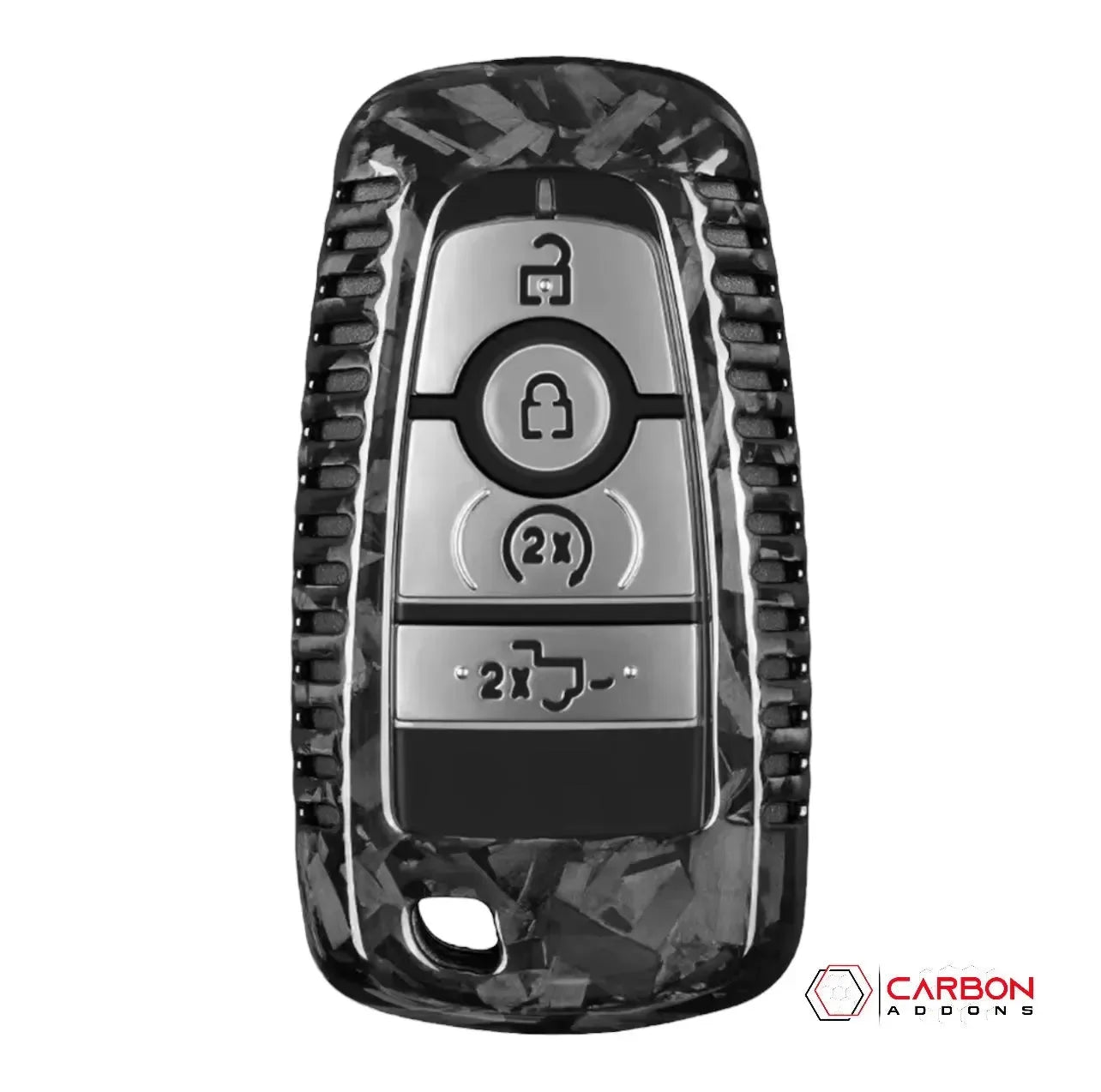 Real Carbon Fiber Key Fob Cover for 2017-2024 Ford F-150 Raptor & 2021-2024 Bronco