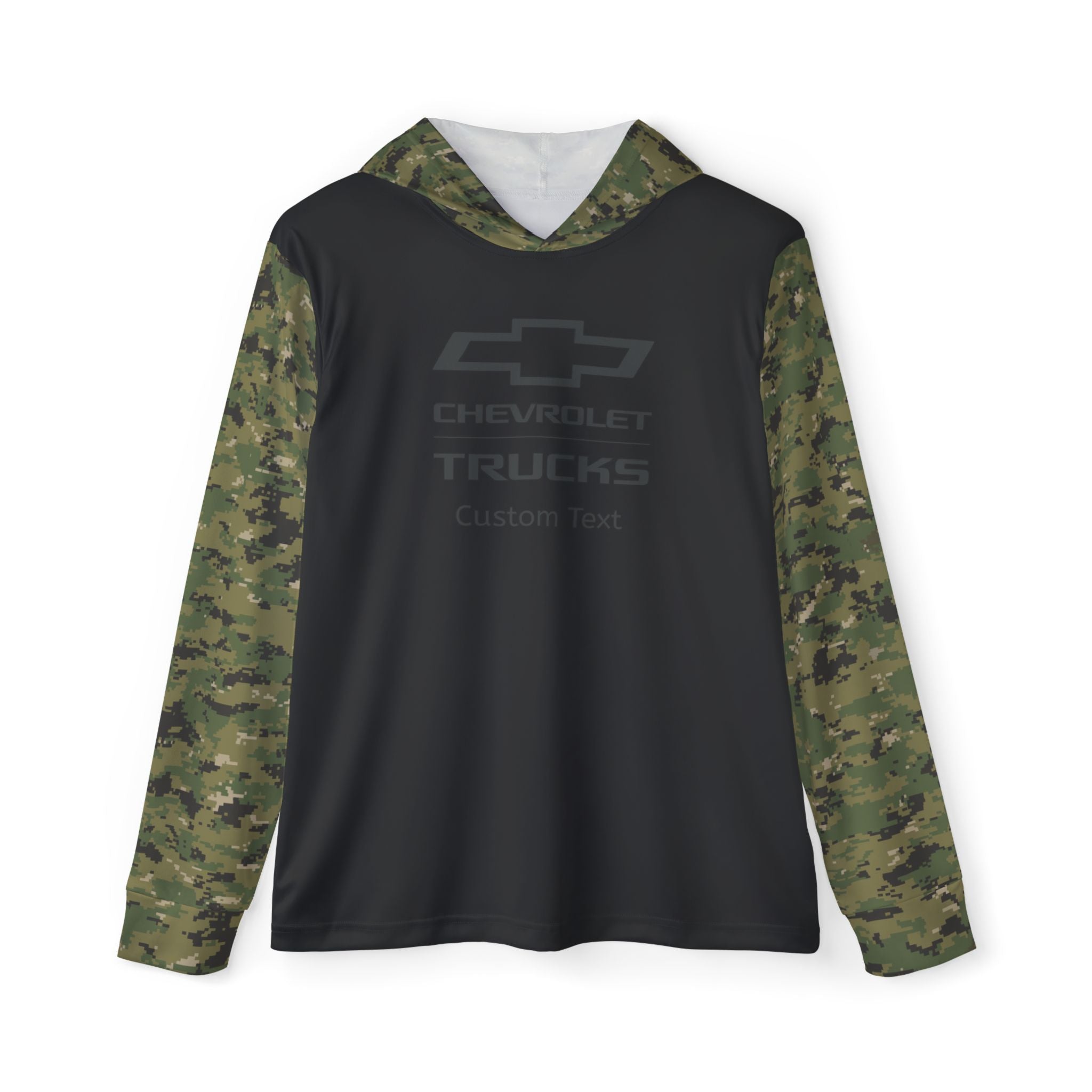Personalized GM Chevrolet Trucks Bowtie Logo Men's Digital Camo Sports Warmup Hoodie