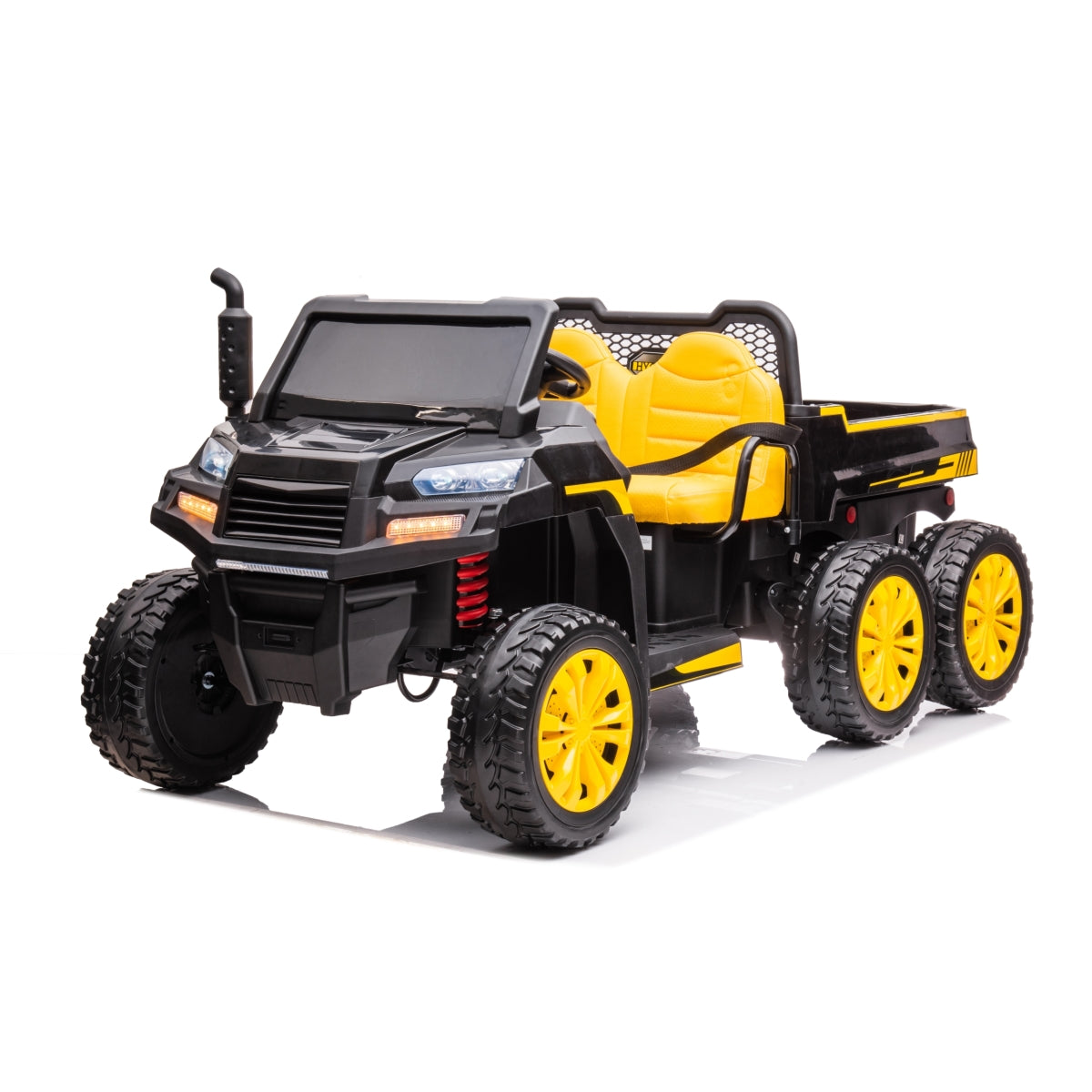 24v-6-wheeler-freddo-tractor-trailer-2-seater-ride-on-with-dump-cart-and-parental-remote