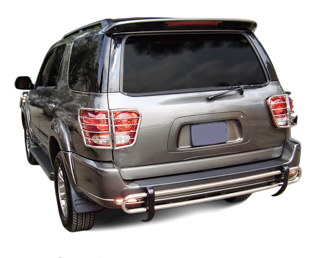 2001-2007 Toyota Sequoia Rear Bumper Guard Double Tube | Black Horse Off Road - Image 2