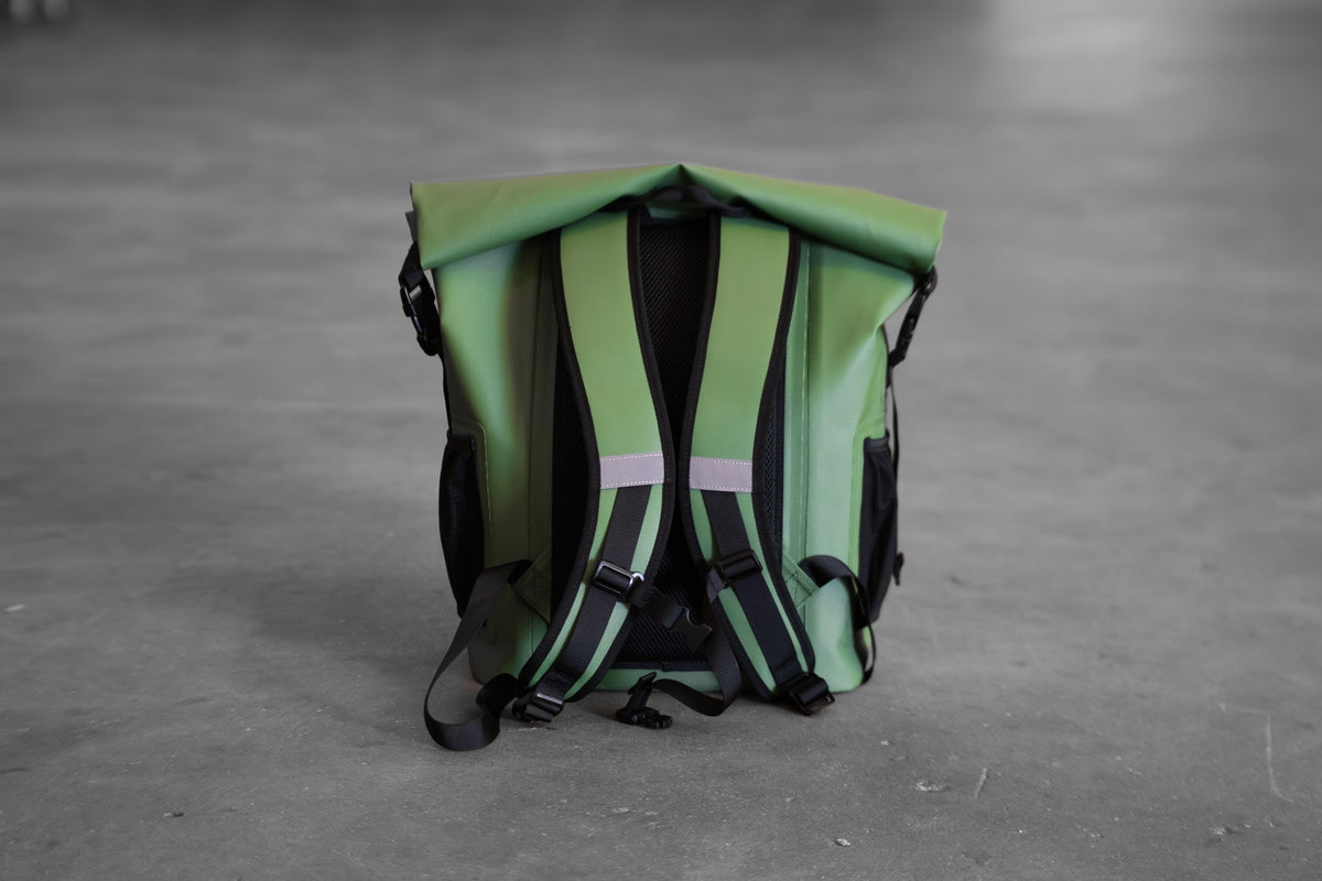 BRBN 38L Waterproof Roll-Top Dry Bag Backpack - Green