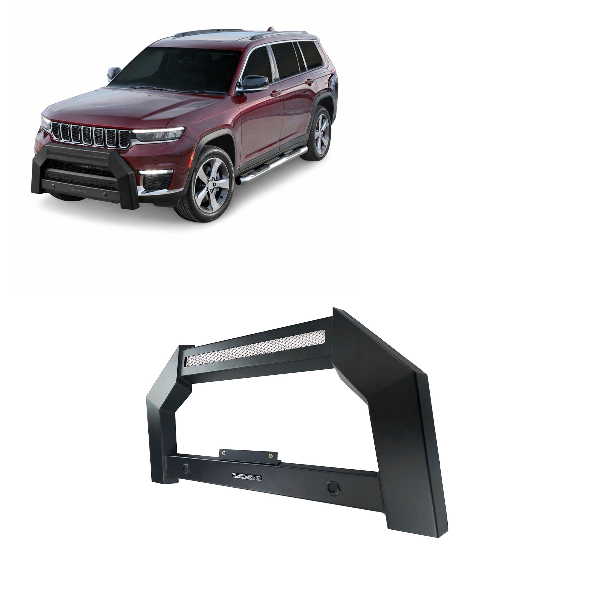 2021-2026 Jeep Grand Cherokee Armour Bull Bar Does not include 20in LED light bar | Black Horse Off Road - Image 1