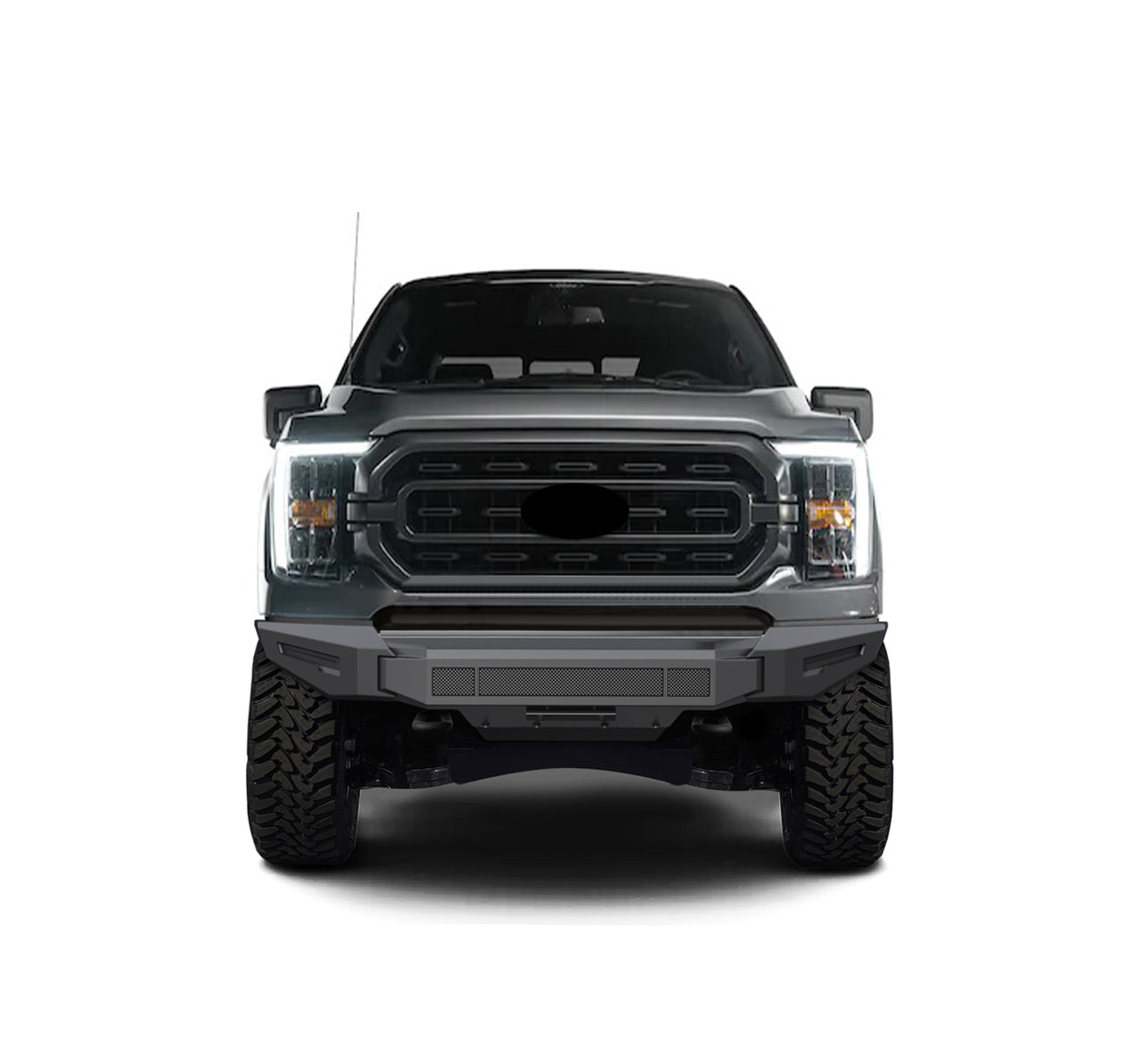 2021-2023 Ford F-150 Armour Ii Heavy Duty Modular Front Bumper-Bumper Only Modular Bumper only | Black Horse Off Road - Image 4