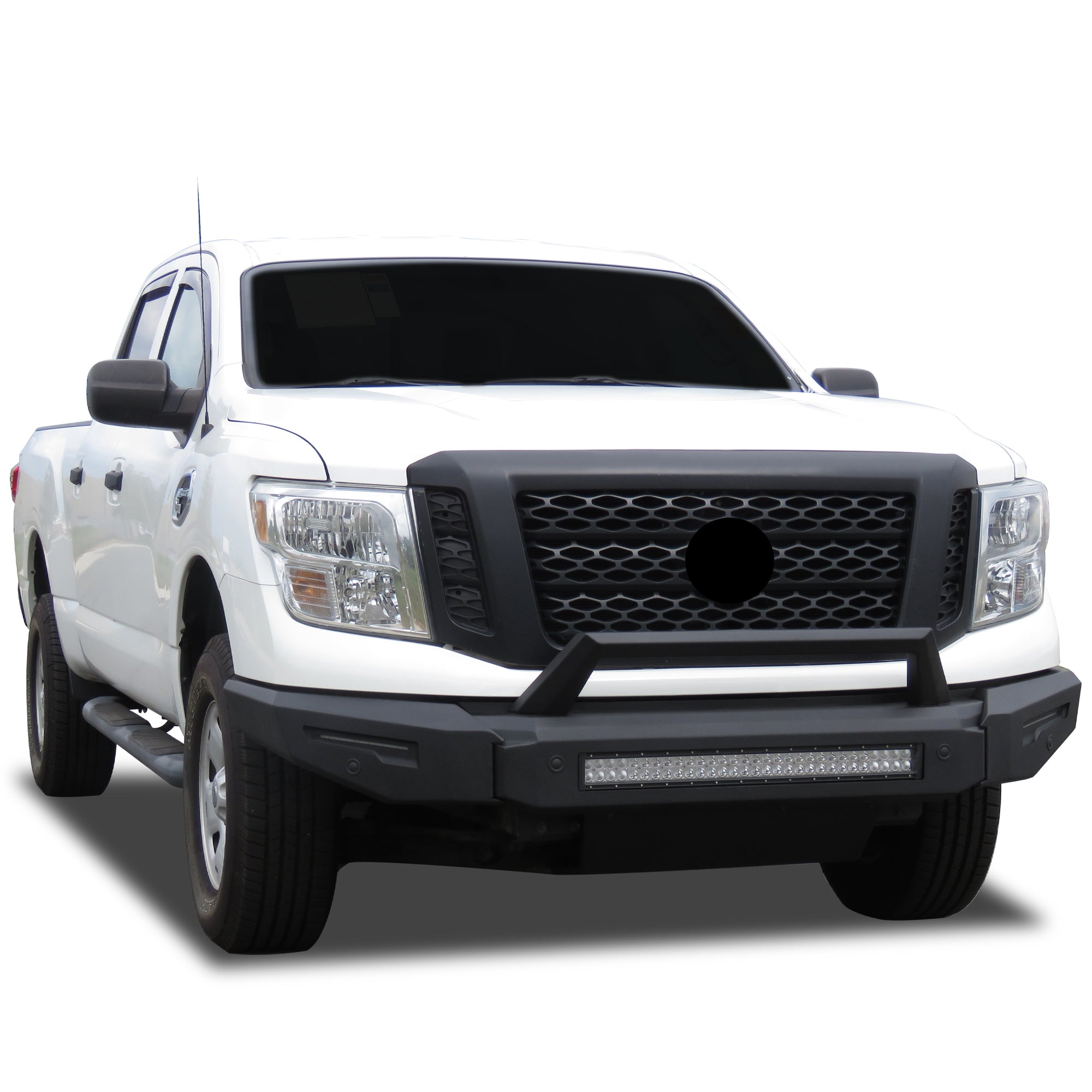 2016-2024 Nissan Titan Xd Armour Ii Heavy Duty Modular Front Bumper Modular Full Set (Bumper, Bull Nose, & Skid Plate) | Black Horse Off Road - Image 5
