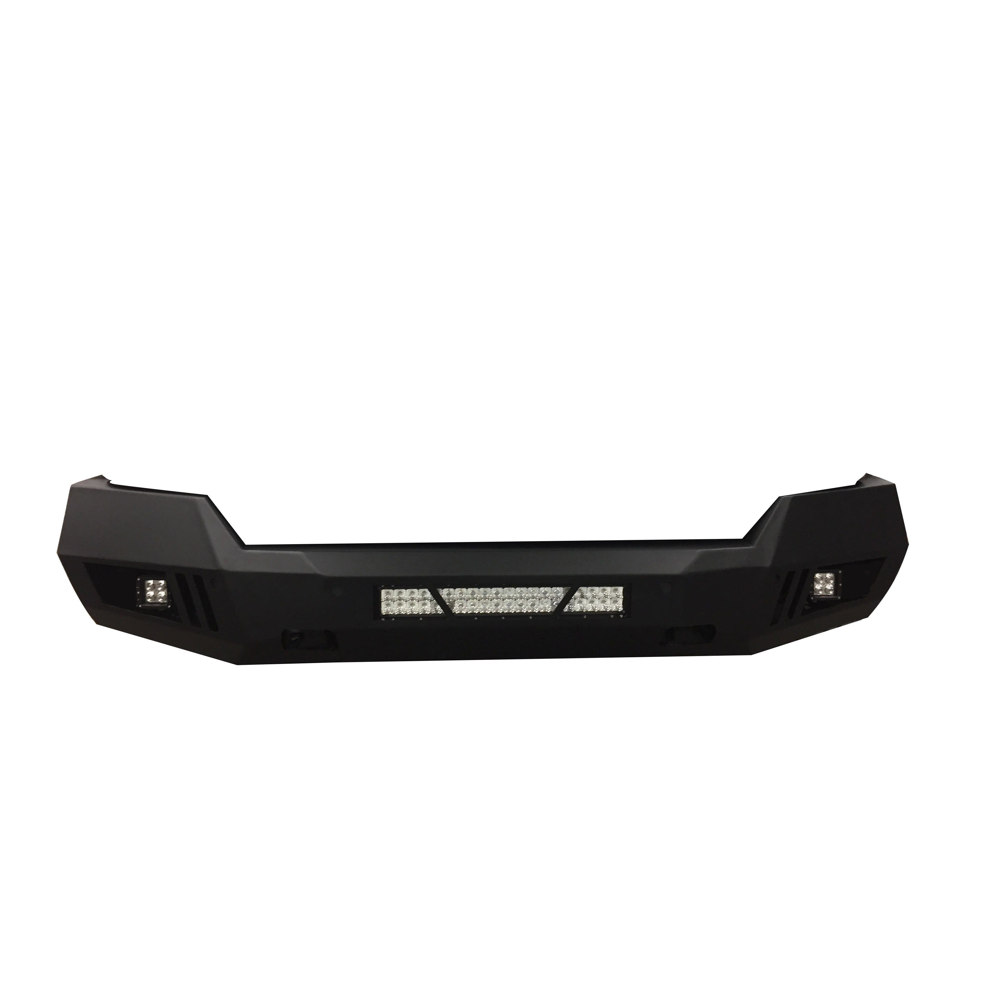 2013-2024 Dodge Ram 1500 Armour Heavy Duty Front Bumper Kit Armour I Front Bumper Includes 1 20in LED Light Bar, 2 sets of 4in cube lights | Black Horse Off Road - Image 4