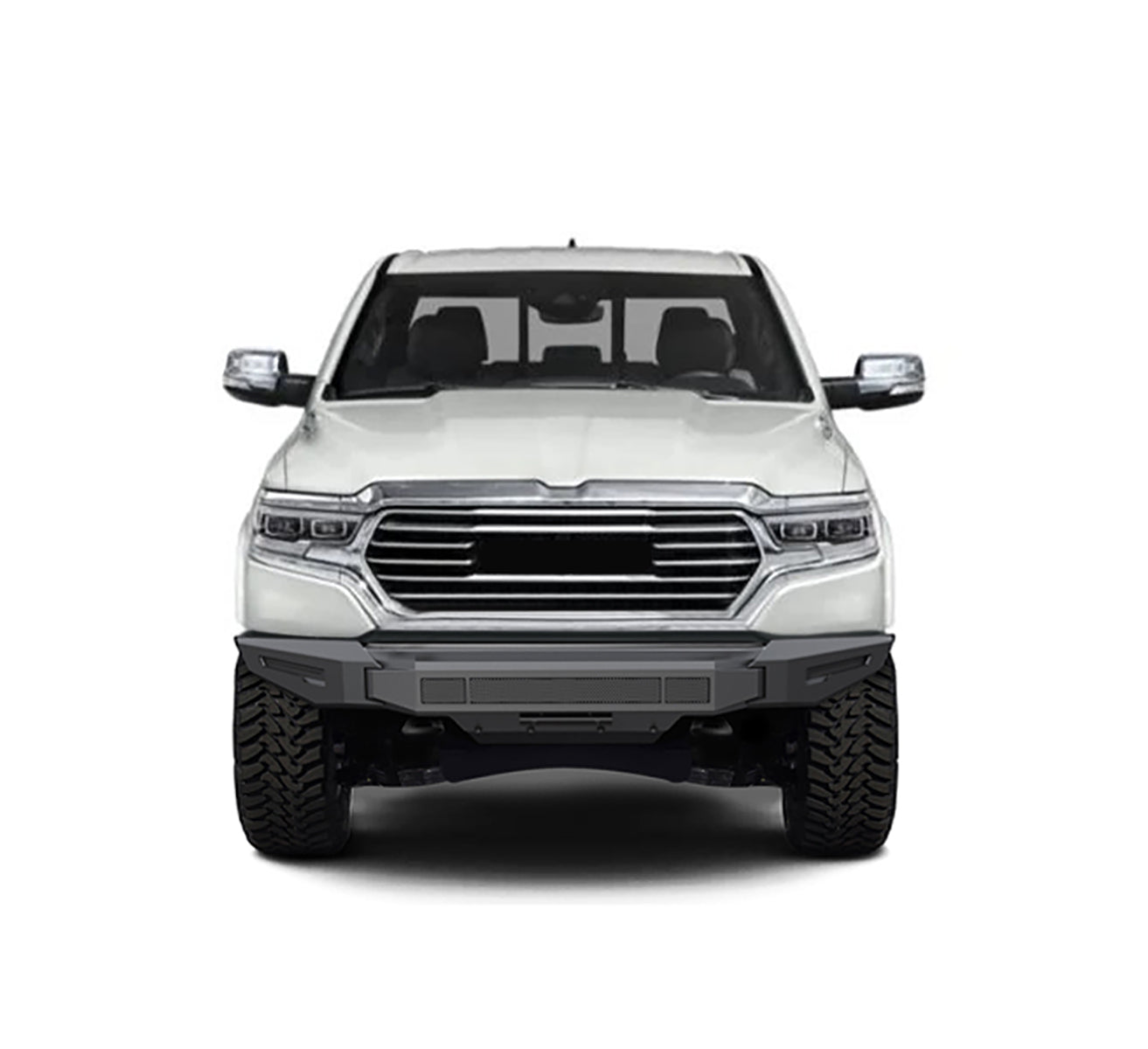 2019-2024 Dodge Ram 1500 Armour Ii Heavy Duty Modular Front Bumper-Bumper Only Modular Bumper only | Black Horse Off Road - Image 5
