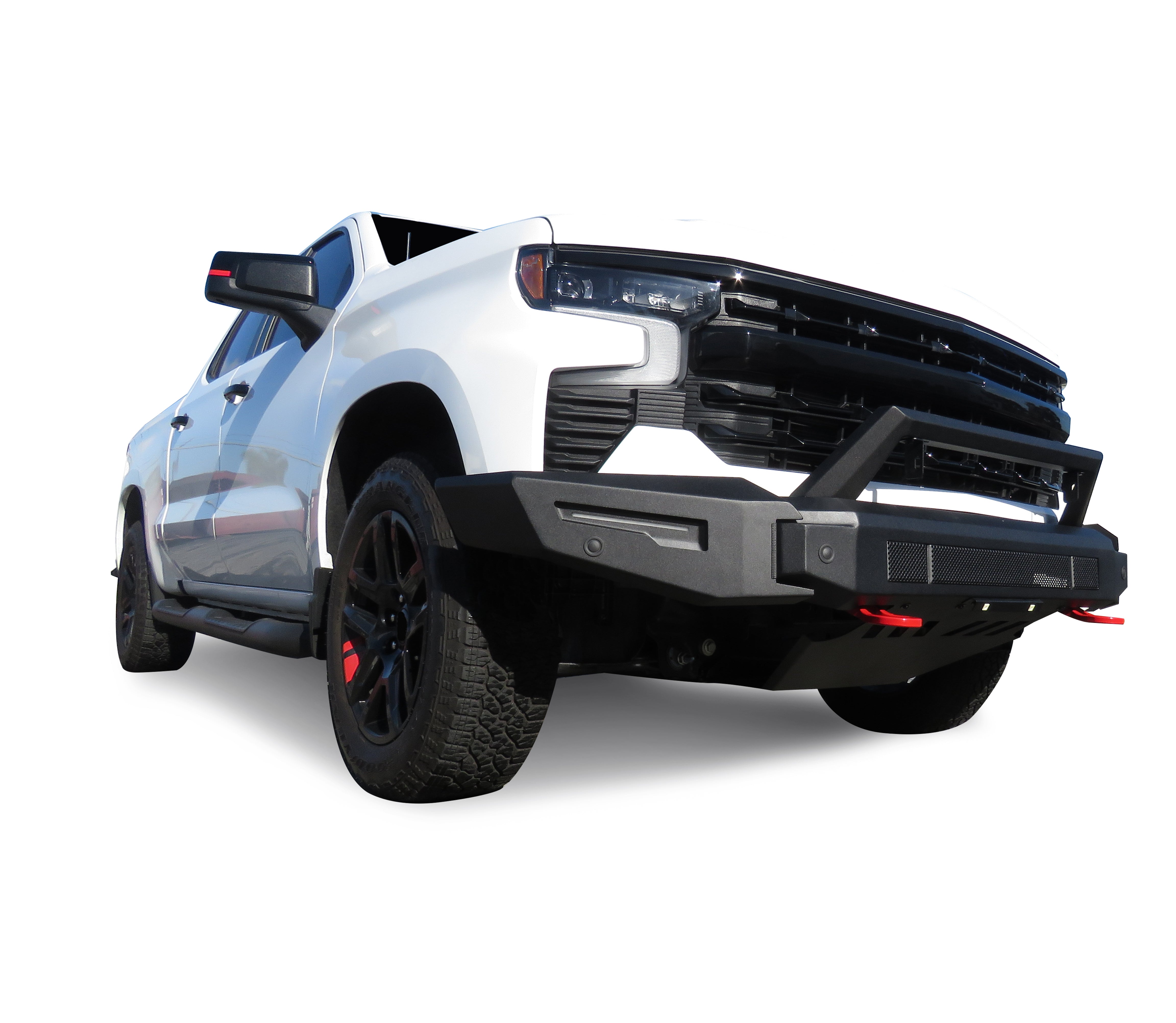 2022-2026 Chevrolet Silverado 1500 Armour Ii Heavy Duty Modular Front Bumper Modular Full Set (Bumper, Bull Nose, & Skid Plate) | Black Horse Off Road - Image 8