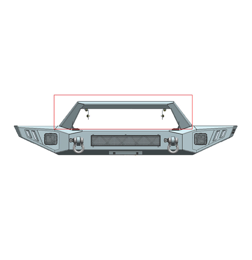 2018-2026 Jeep Gladiator Armour Heavy Duty Front Bumper Armour I Front Bumper | Black Horse Off Road - Image 4