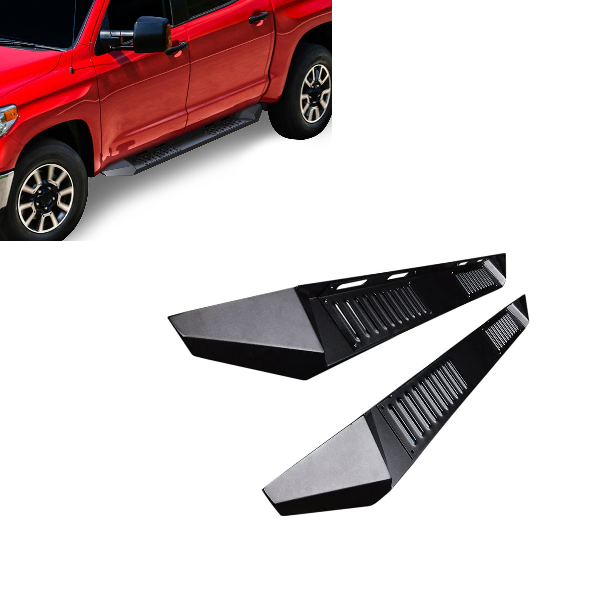 1999-2025 Ford F-250 Super Duty Armour Heavy Duty Steel Running Boards | Black Horse Off Road - Image 1