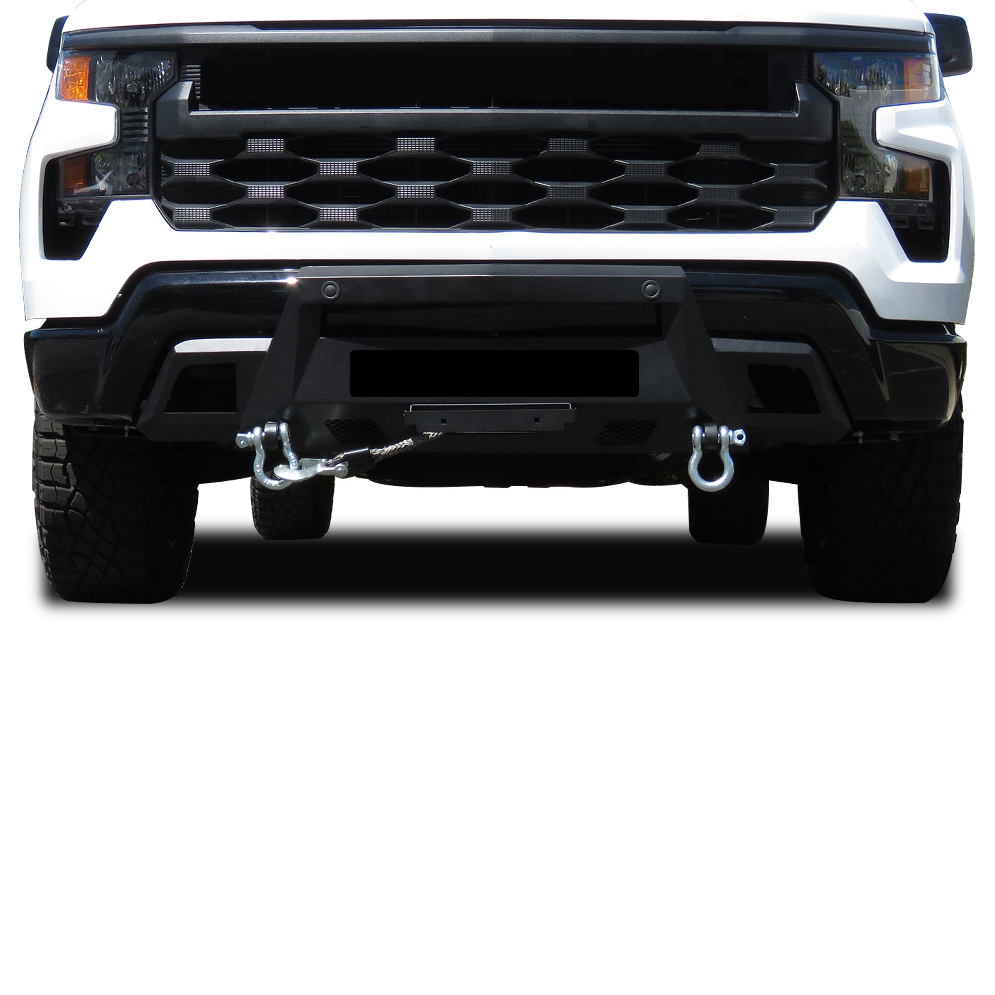 2022-2026 Chevrolet Silverado 1500 Armour Iii Heavy Duty Front Winch Bumper With Winch Comes with 12K Synthetic Rope Winch | Black Horse Off Road - Image 6