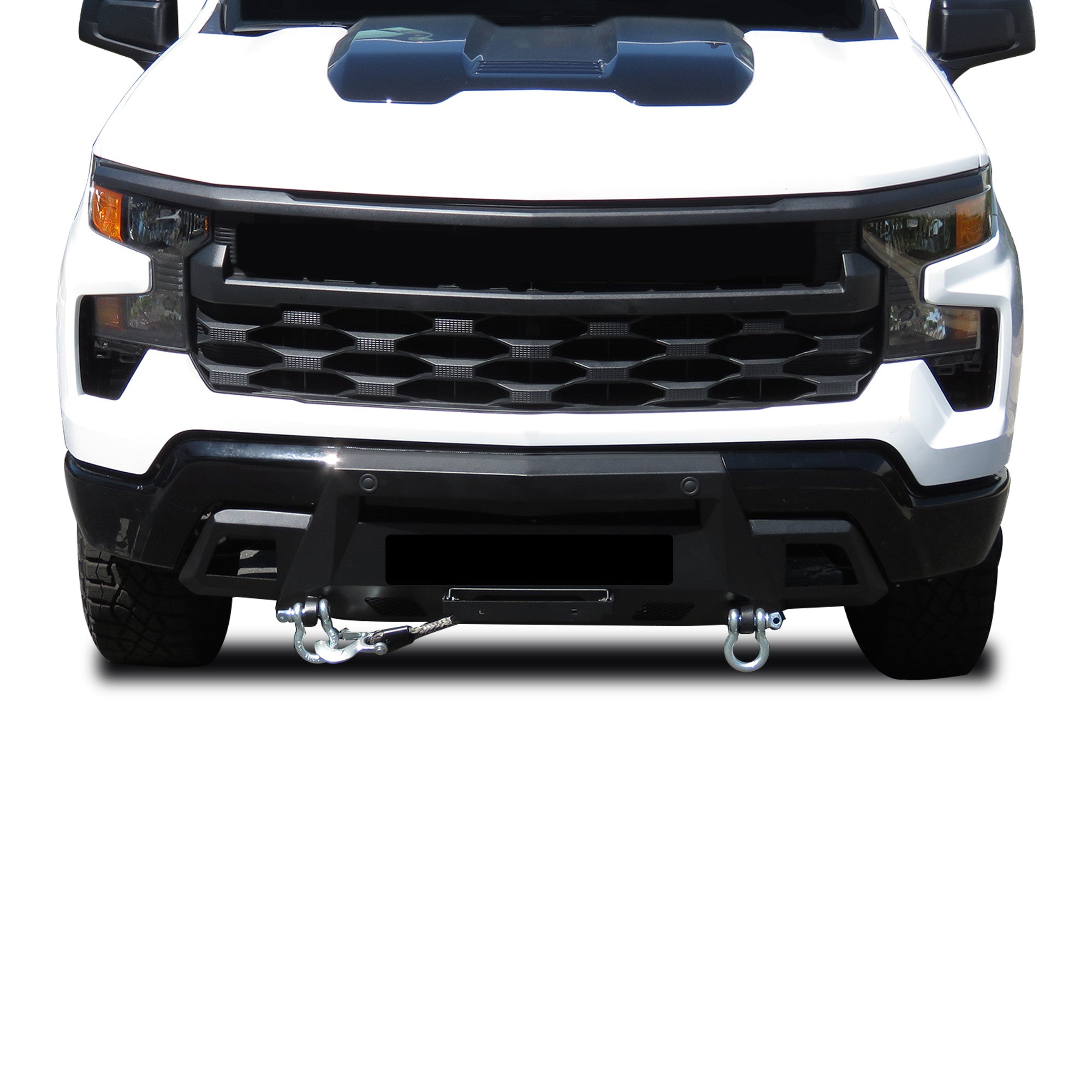 2022-2026 Chevrolet Silverado 1500 Armour Iii Heavy Duty Front Winch Bumper With Winch Comes with 12K Synthetic Rope Winch | Black Horse Off Road - Image 7