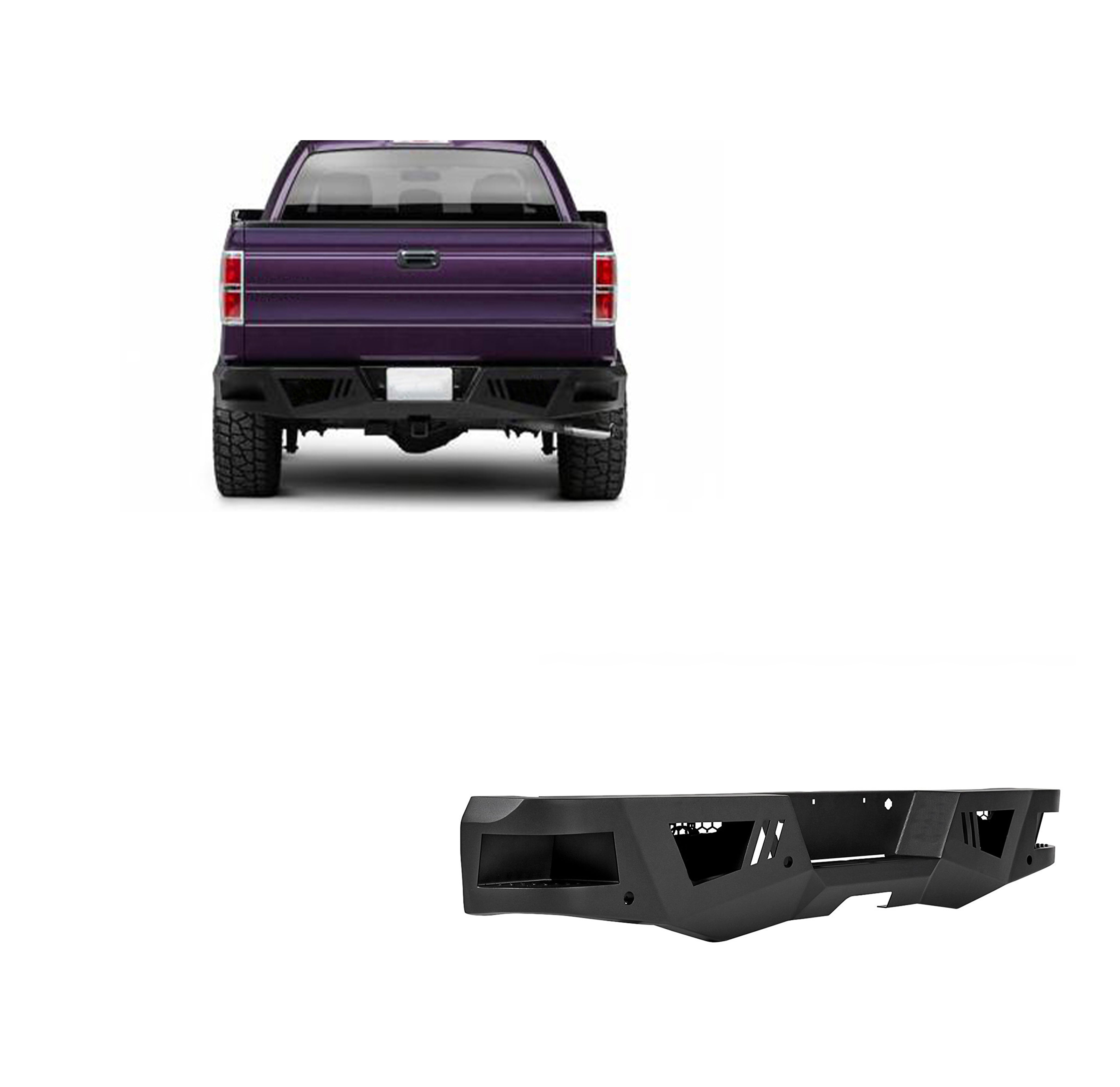 2006-2014 Ford F-150 Armour Heavy Duty Rear Bumper No lights included | Black Horse Off Road - Image 1