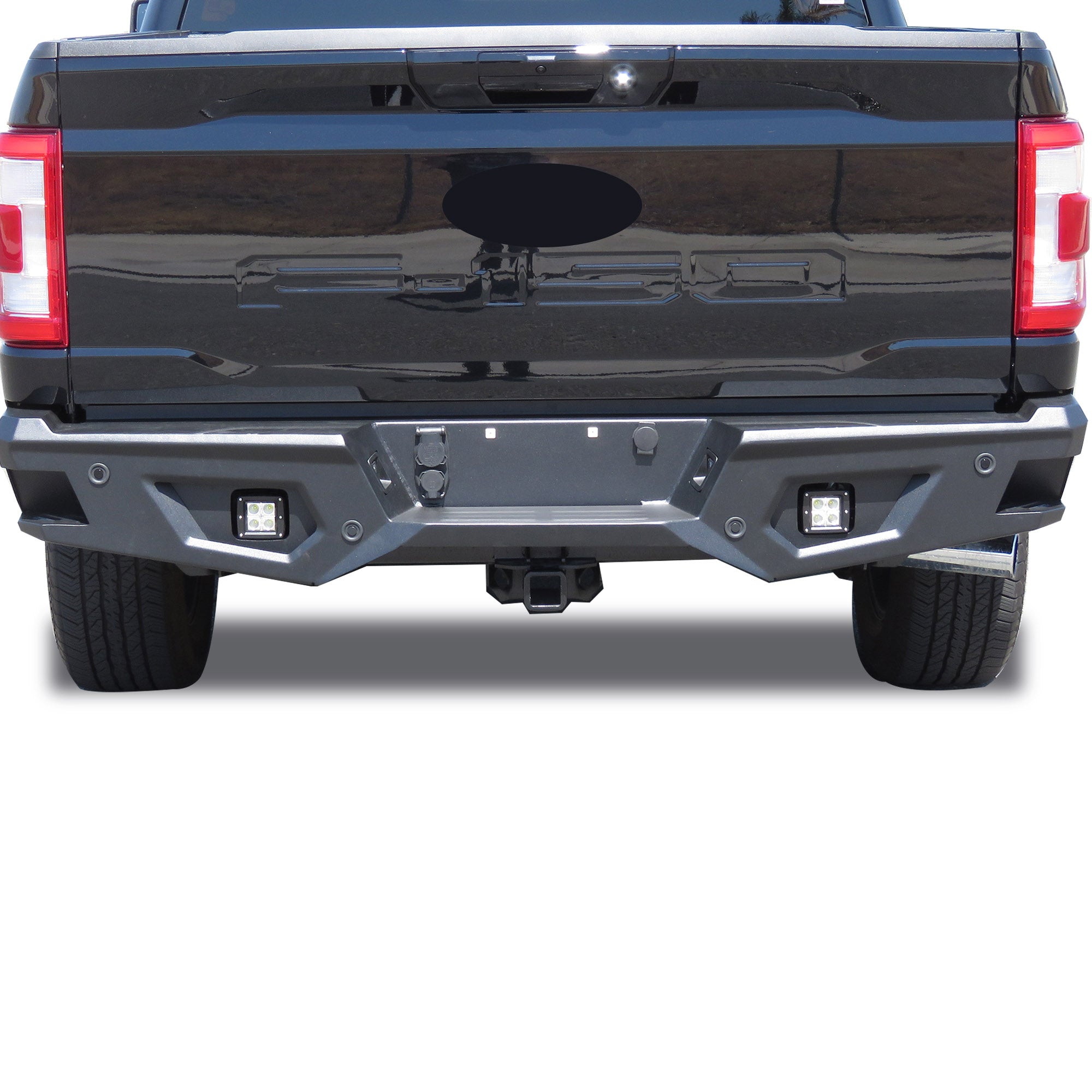 2021-2026 Ford F-150 Armour Heavy Duty Rear Bumper No lights included | Black Horse Off Road - Image 2