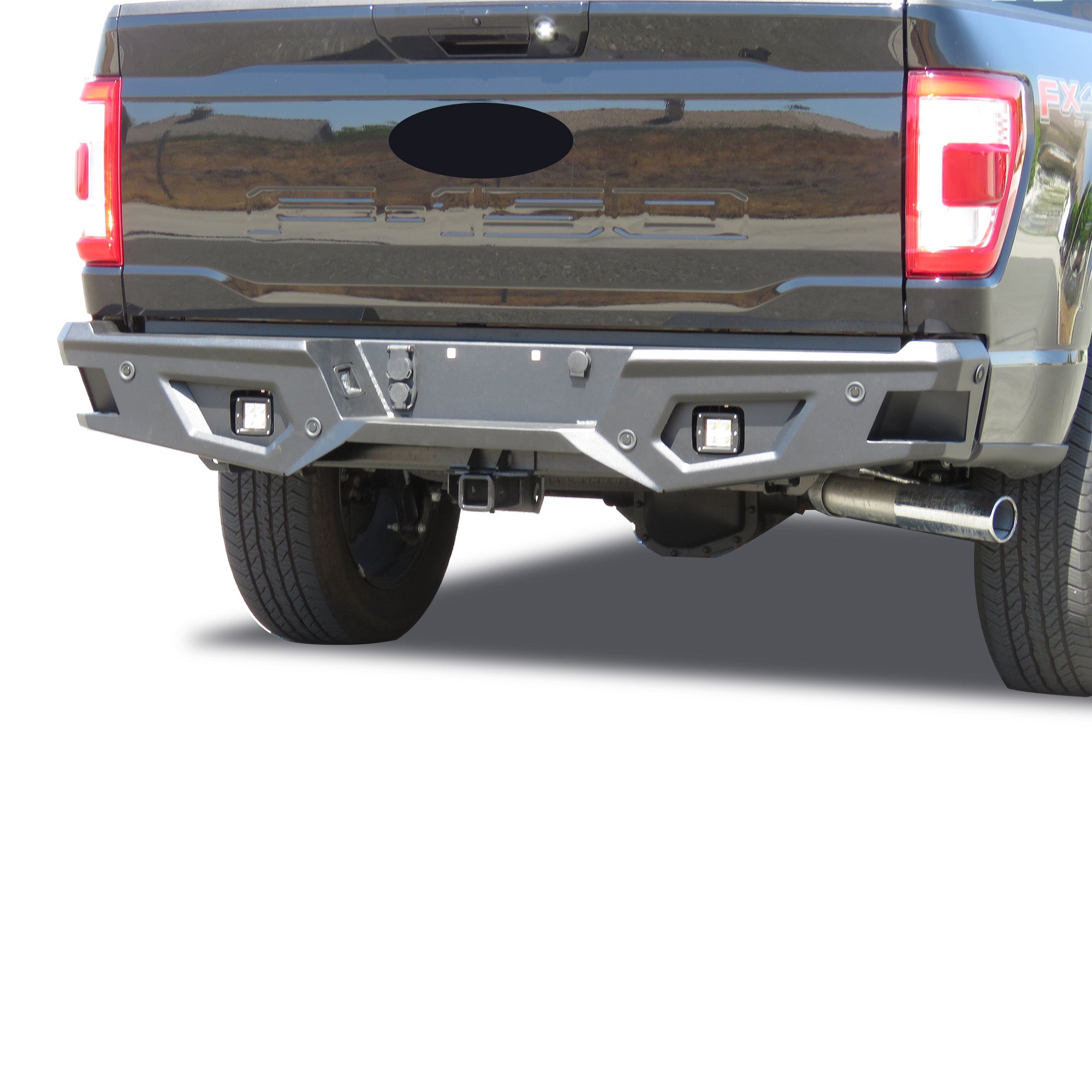 2021-2026 Ford F-150 Armour Heavy Duty Rear Bumper No lights included | Black Horse Off Road - Image 3