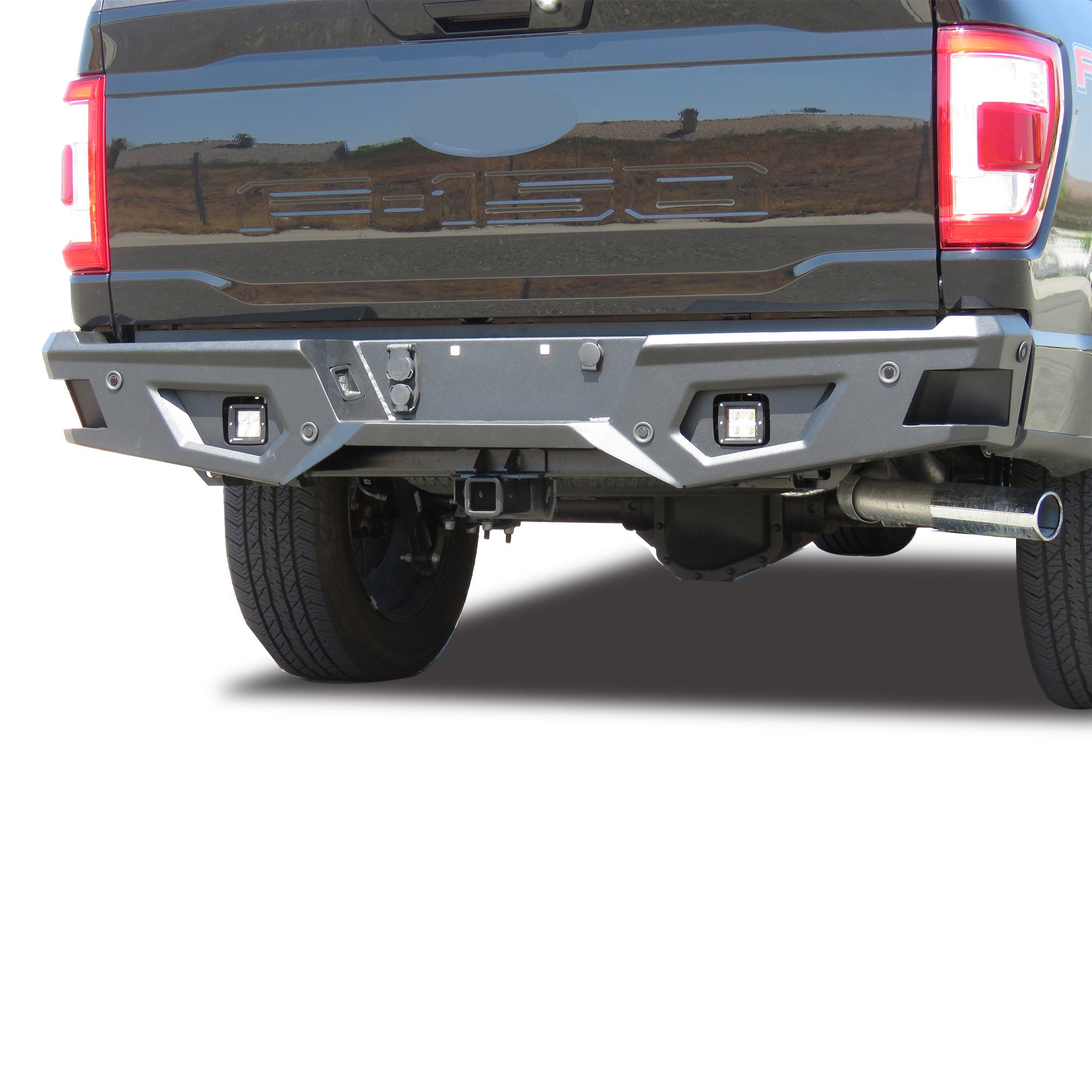 2021-2026 Ford F-150 Armour Heavy Duty Rear Bumper No lights included | Black Horse Off Road - Image 4