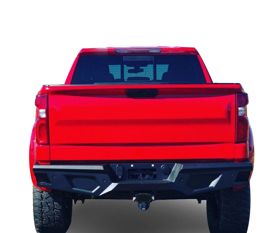 2019-2026 Sierra 1500 Armour Heavy Duty Rear Bumper No lights included | Black Horse Off Road - Image 3
