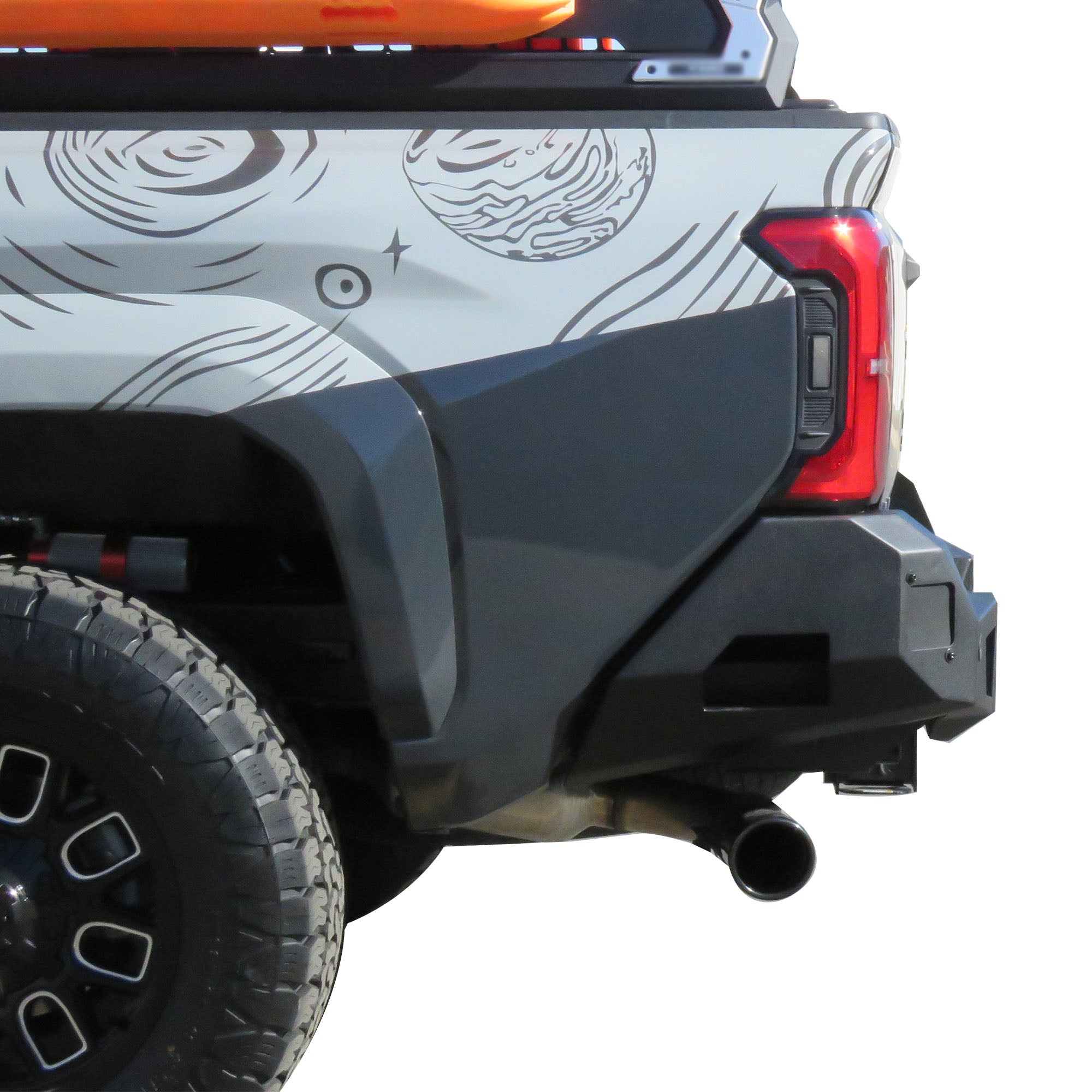 2024-2026 Toyota Tacoma Armour Heavy Duty Rear Bumper No lights included | Black Horse Off Road - Image 4